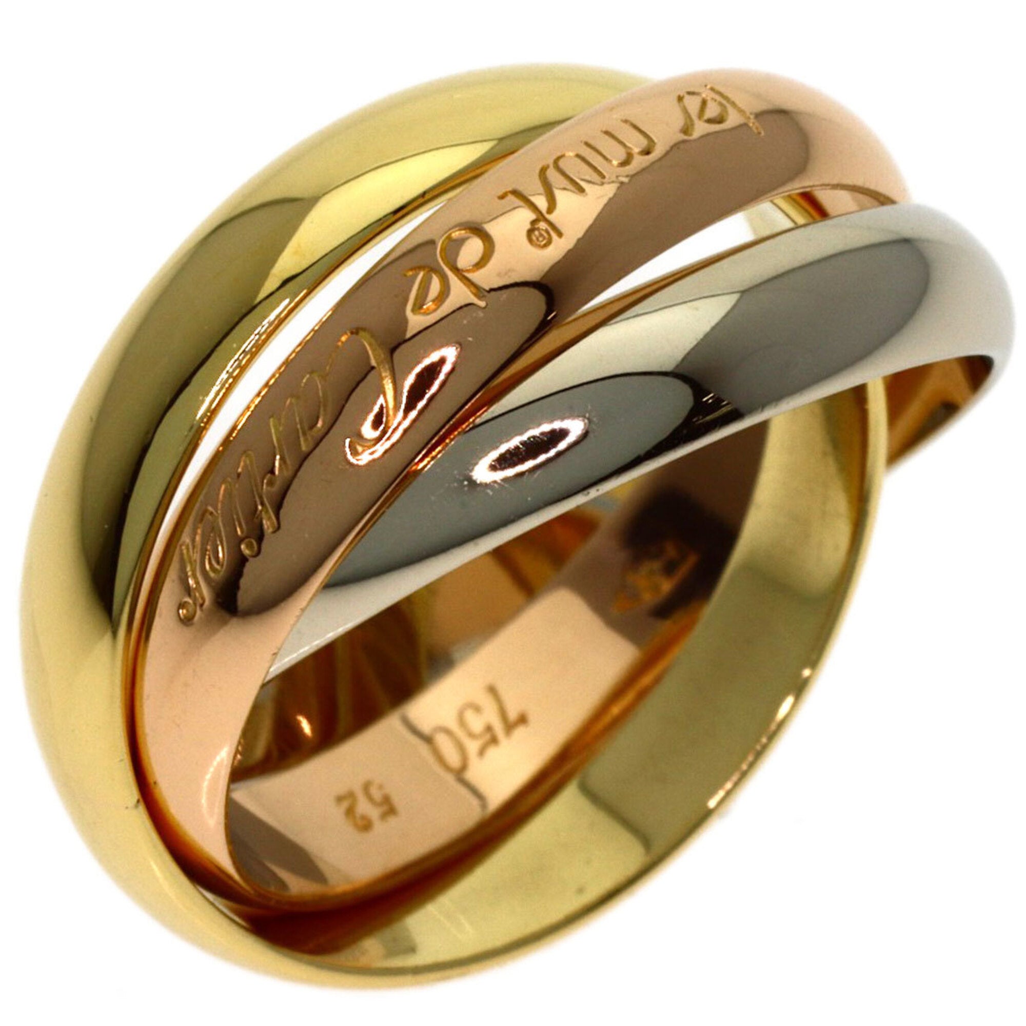 Cartier Yellow Gold (18K) Pink Gold (18K) White Gold (18K) Band Ring (Pre-Owned)