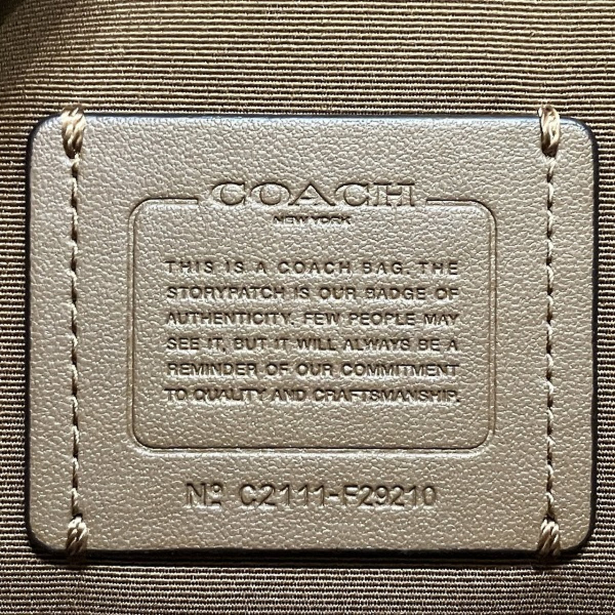 Coach Brown Signature Line Pvc Leather Handbag Shoulder Bag (Pre-Owned)