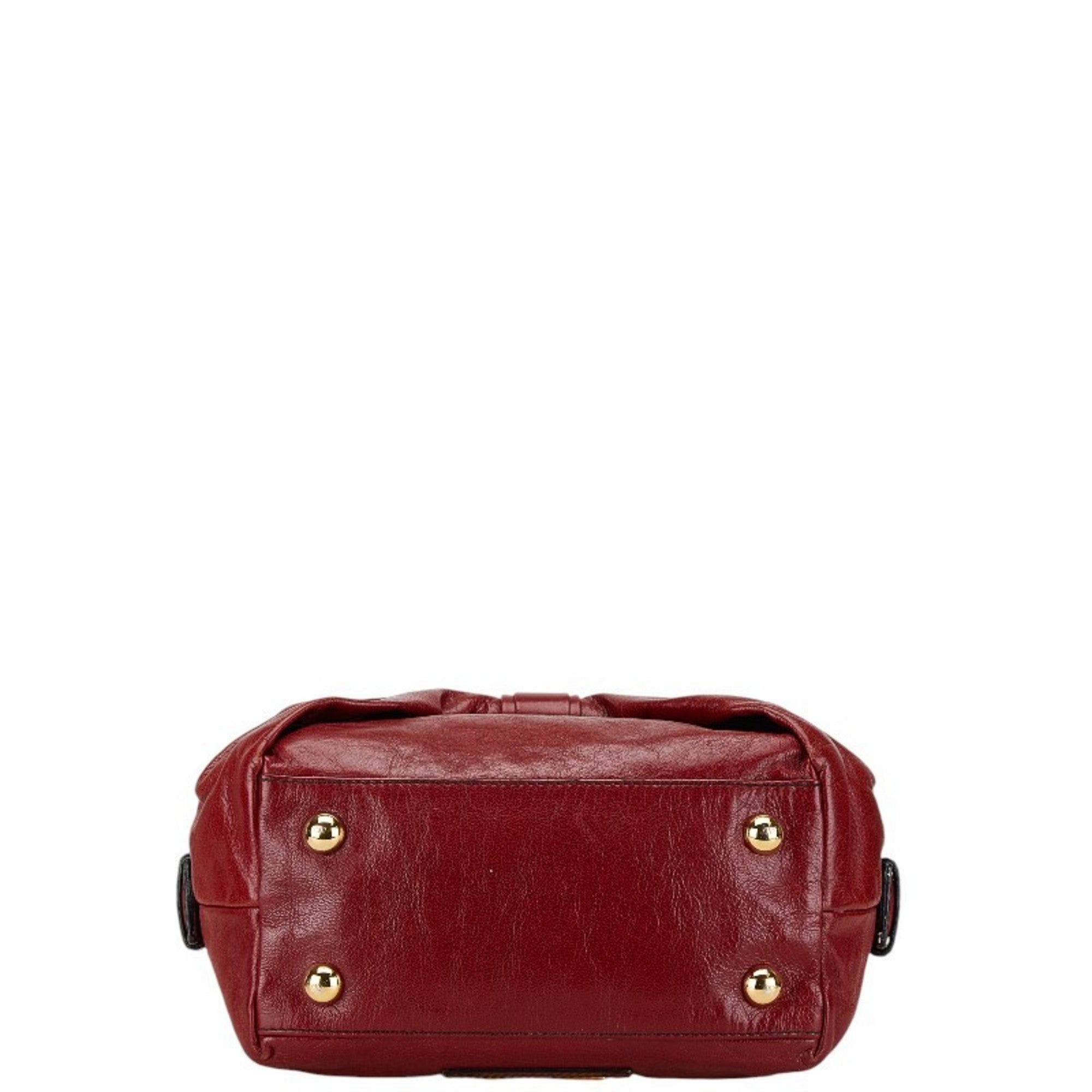 Valentino Red Color Leather Handbag (Pre-Owned)