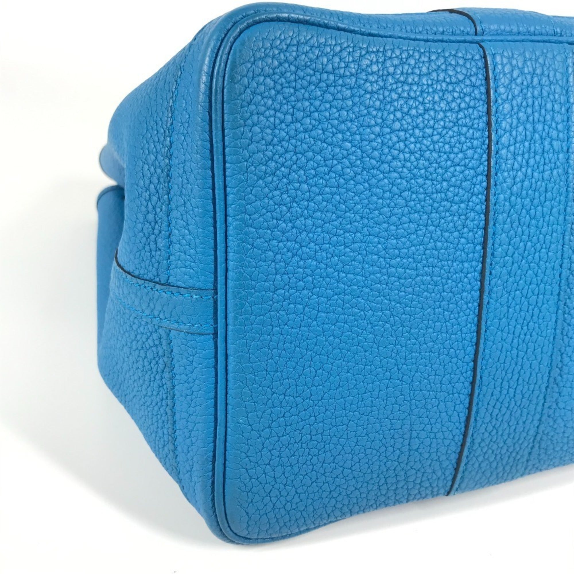Hermes Bicolor Blue Negonda Leather Handbag Shoulder Bag Tote Bag (Pre-Owned)