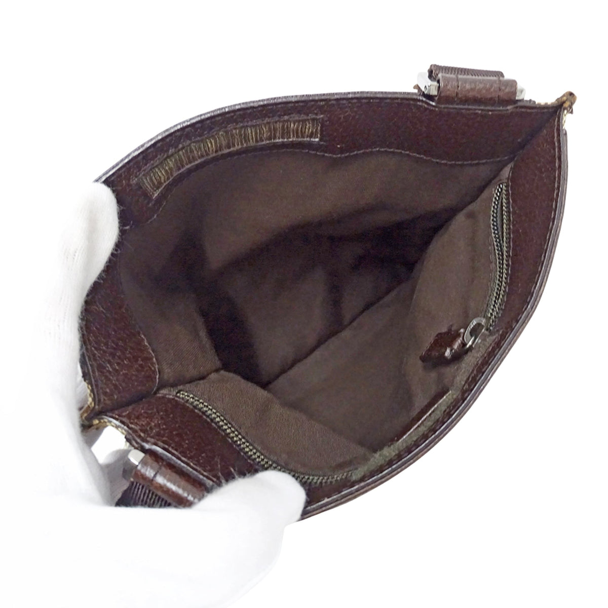 Gucci Beige Brown Gg Canvas Handbag Shoulder Bag (Pre-Owned)