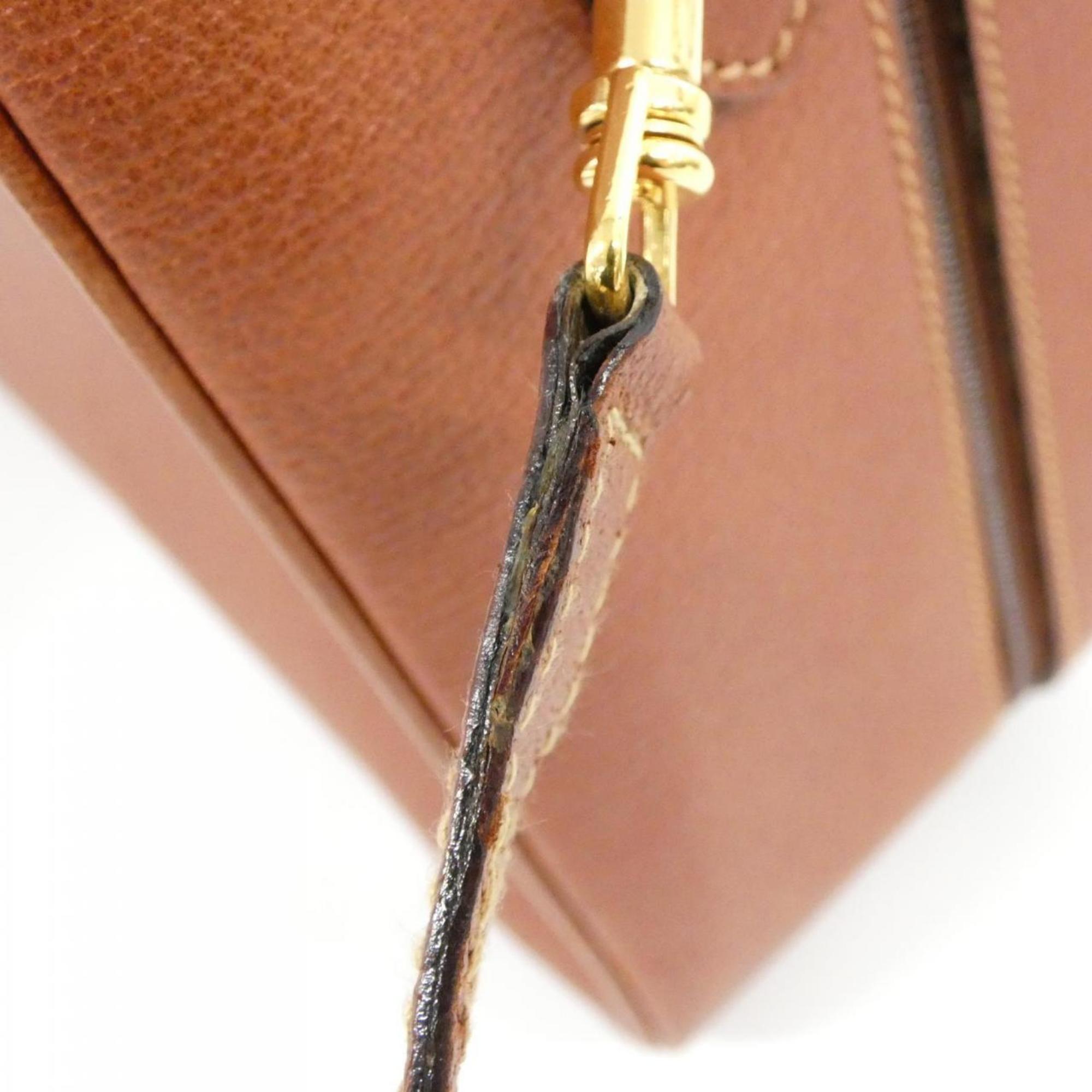 Gucci Brown Leather Handbag (Pre-Owned)