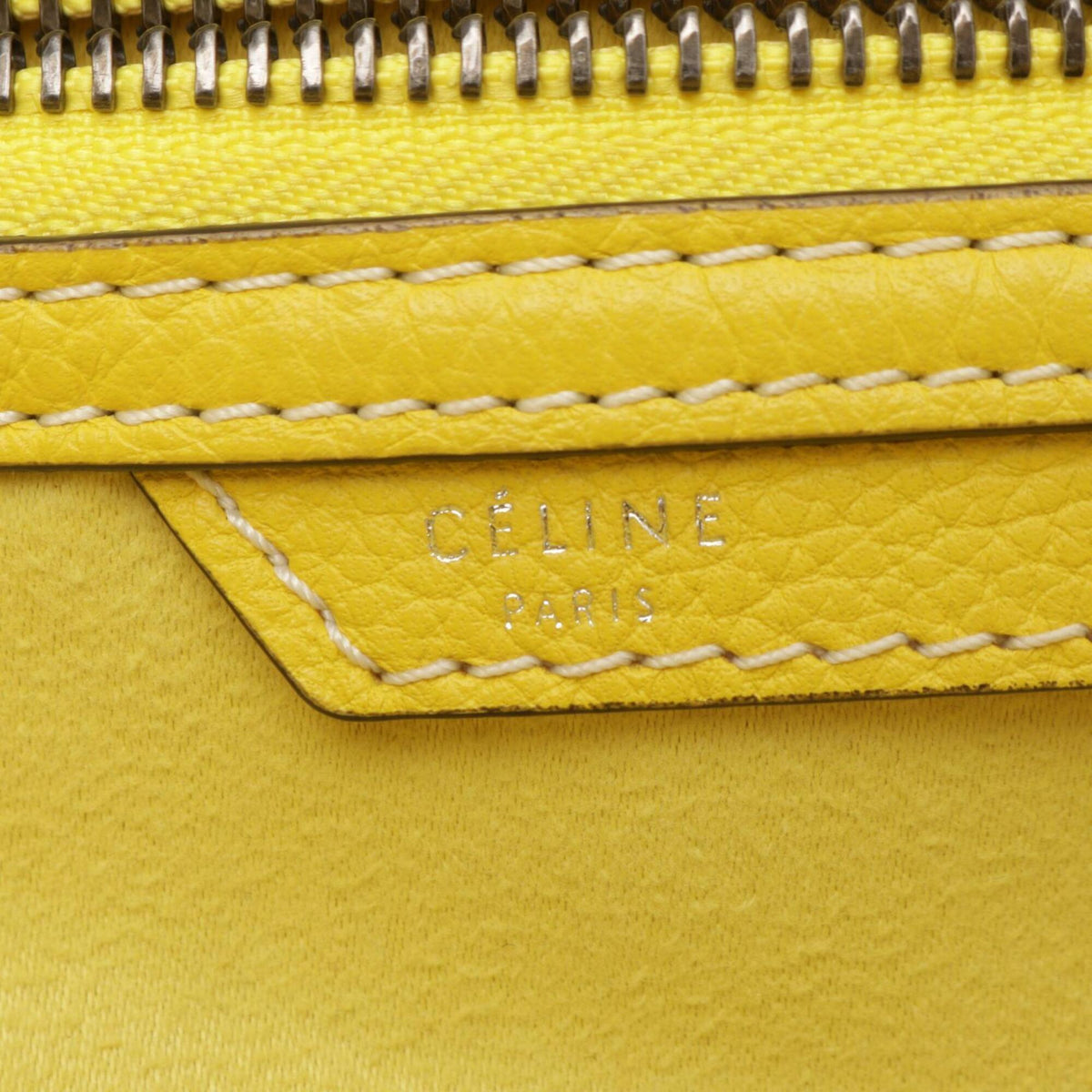 Celine Yellow Leather Handbag (Pre-Owned)