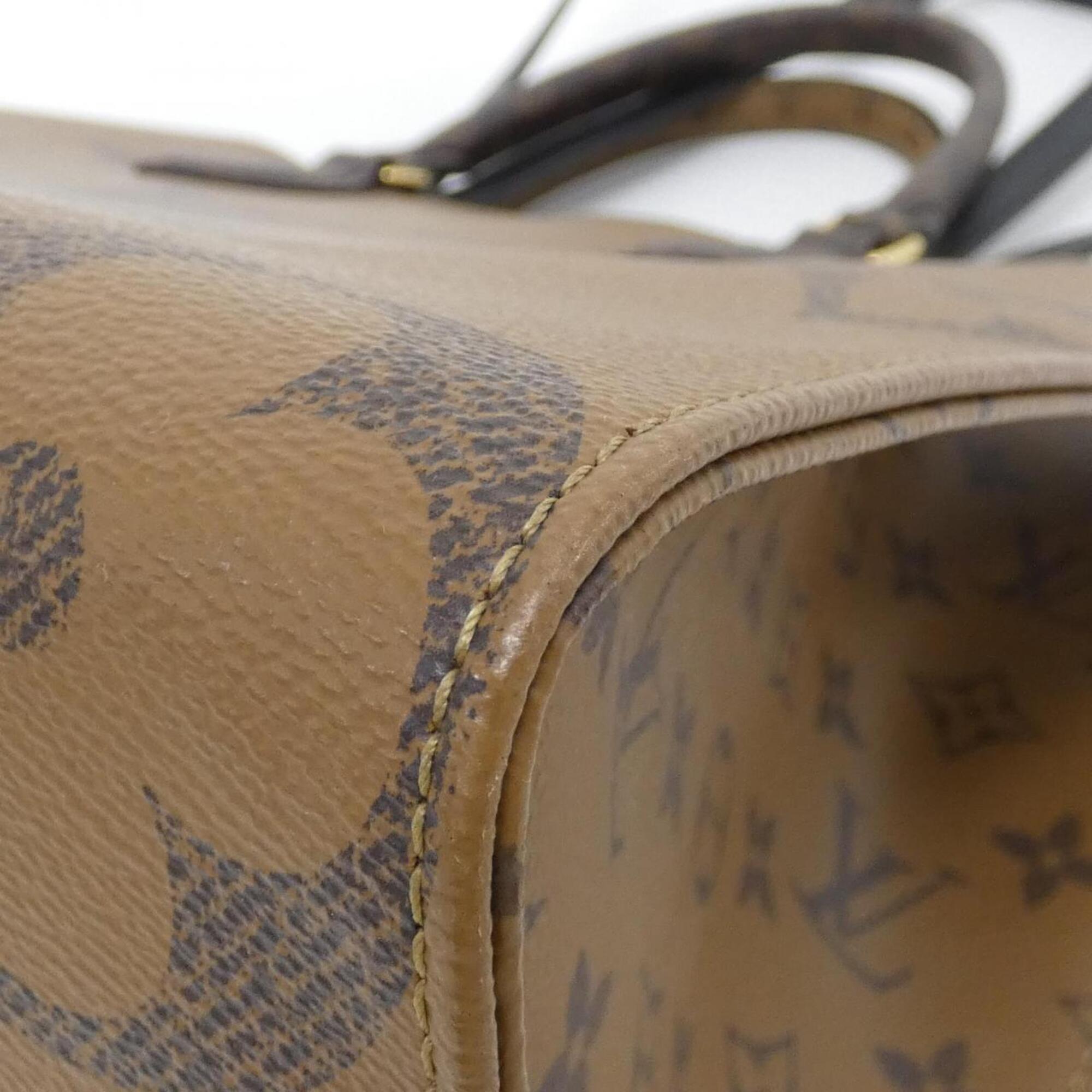 Louis Vuitton Marron Coated Canvas Handbag (Pre-Owned)