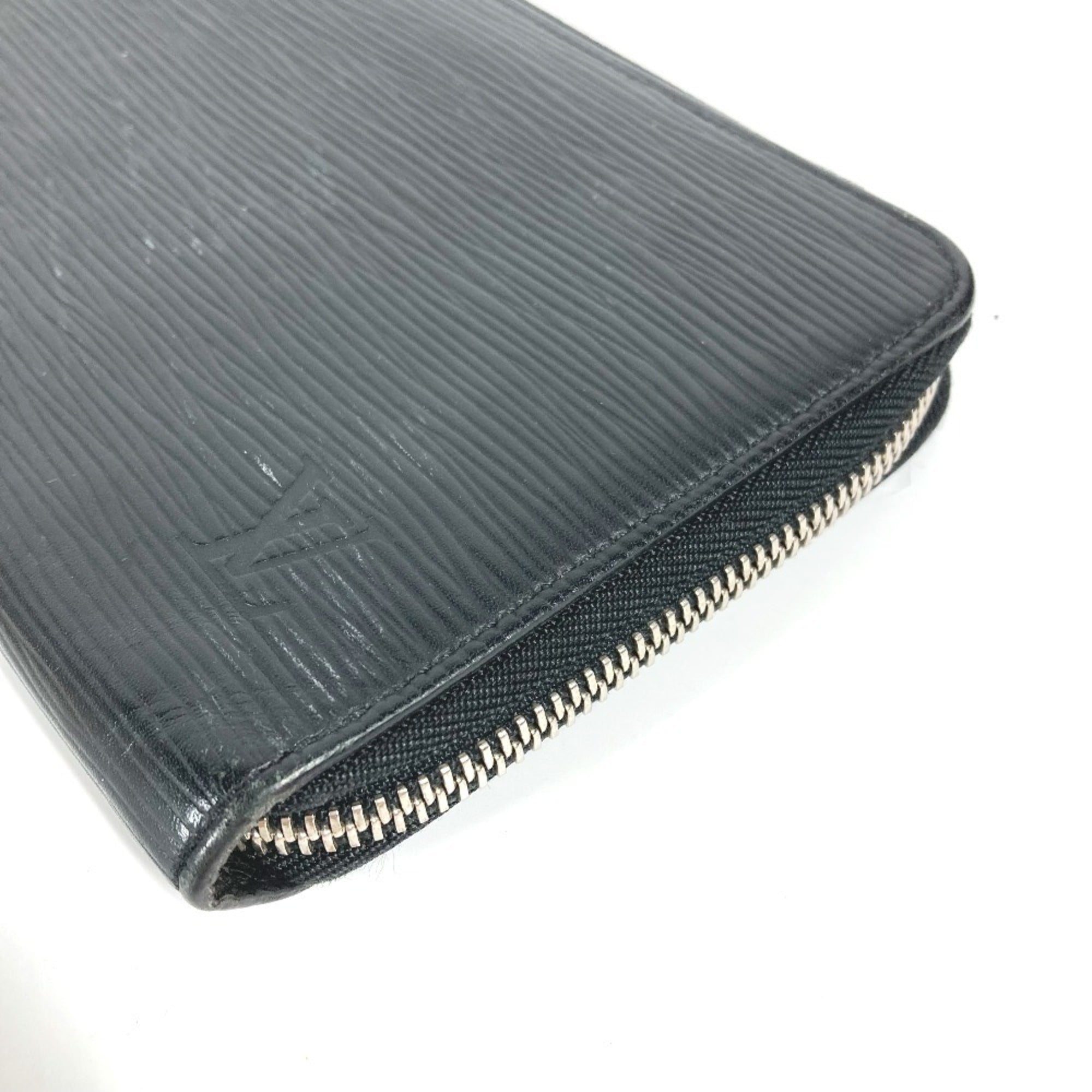Louis Vuitton Epi Black Galle Noir Epi Leather Long Bill Wallet (Bi-Fold) (Pre-Owned)