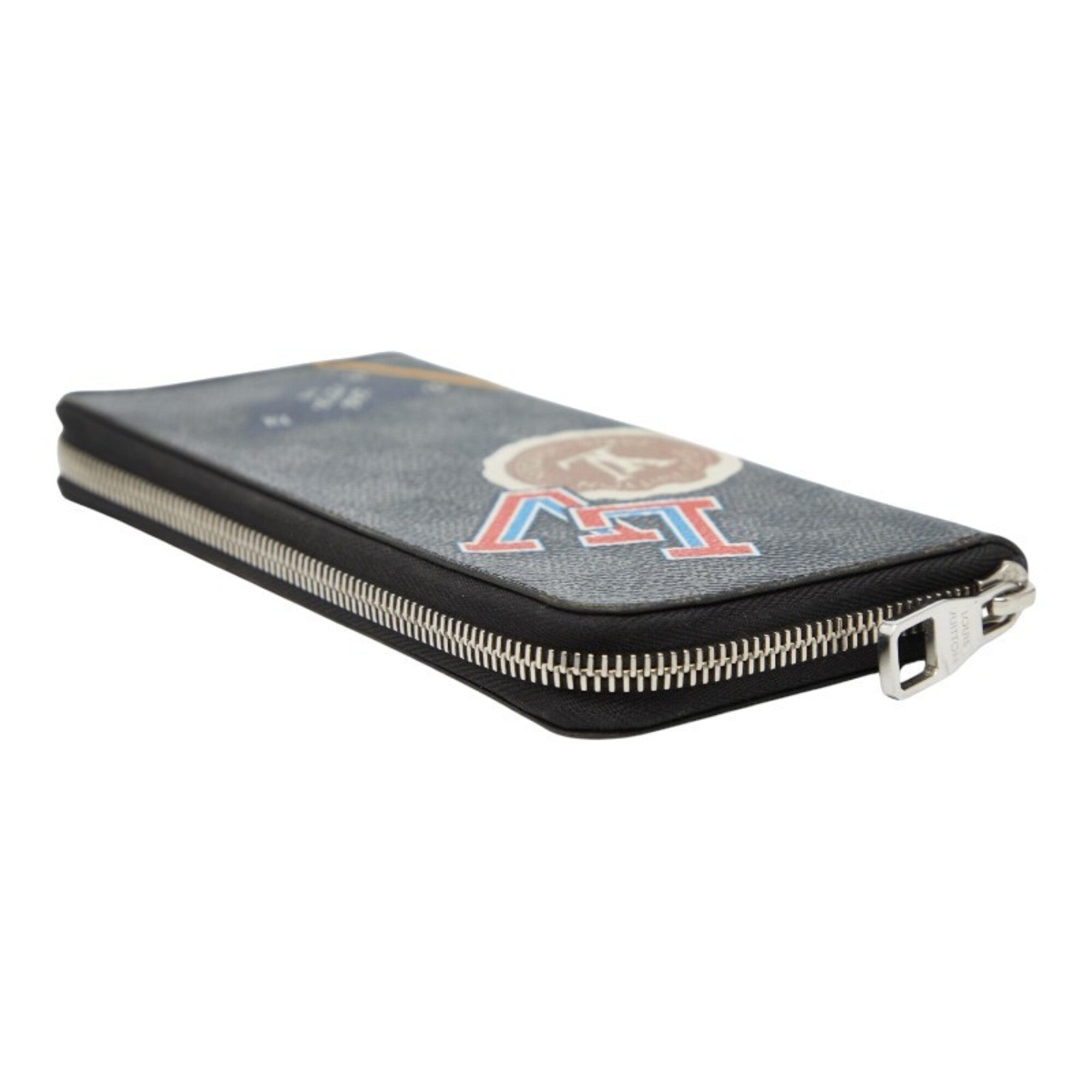 Louis Vuitton Black Pvc Long Wallet (Bi-Fold) (Pre-Owned)