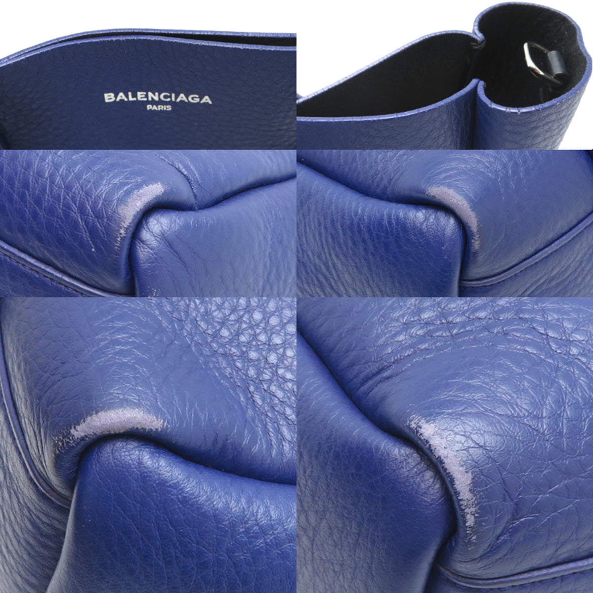 Balenciaga Blue Leather Tote Bag (Pre-Owned)
