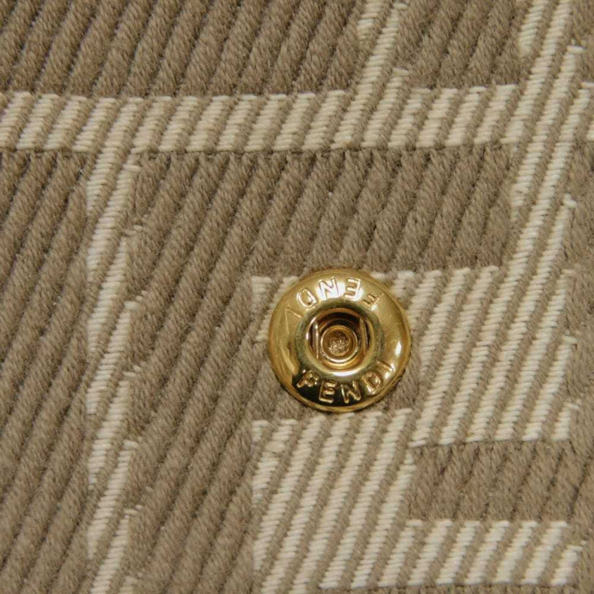 Fendi Beige Fabric Shoulder Bag (Pre-Owned)