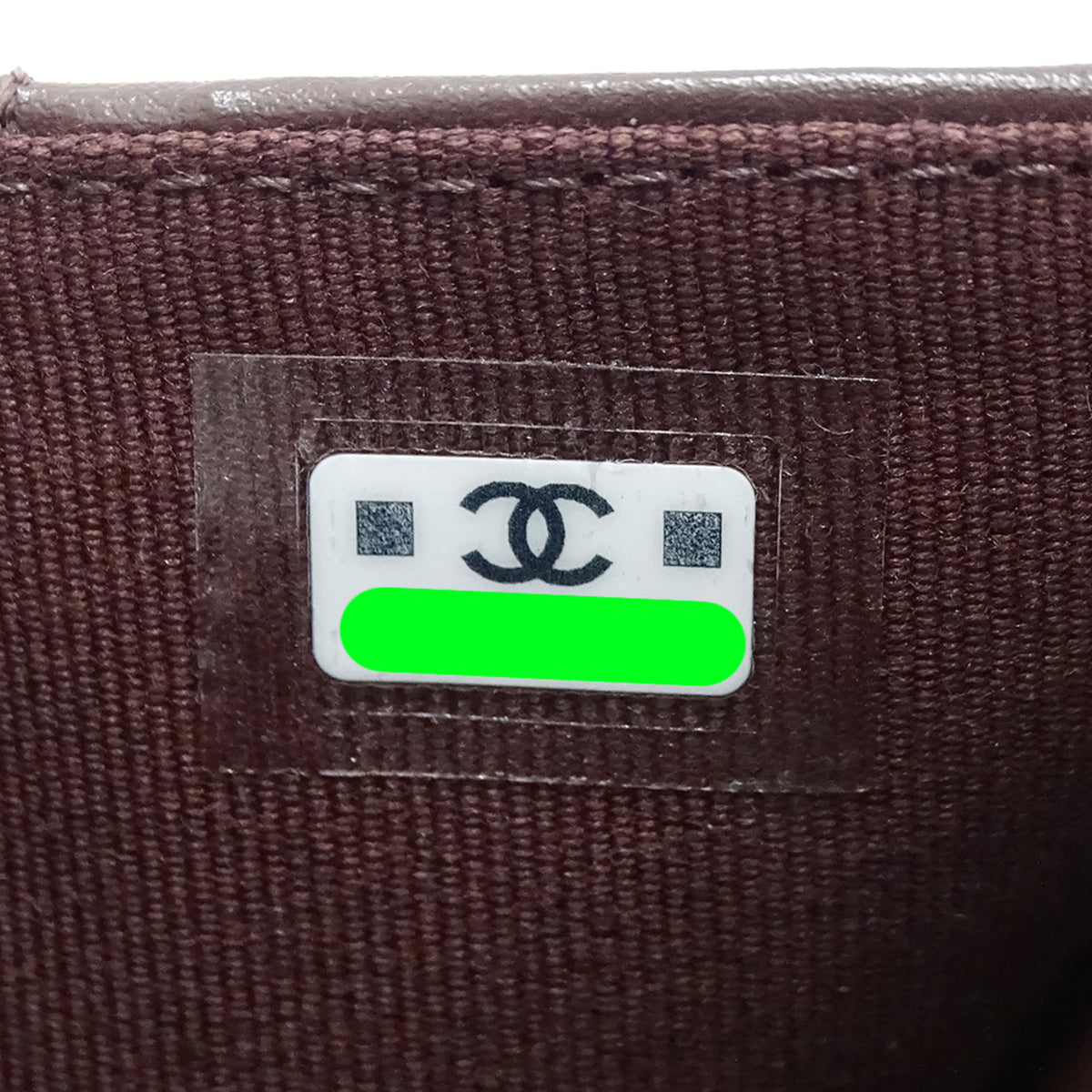 Chanel Black Grained Calfskin Wallet (Tri-Fold) (Pre-Owned)