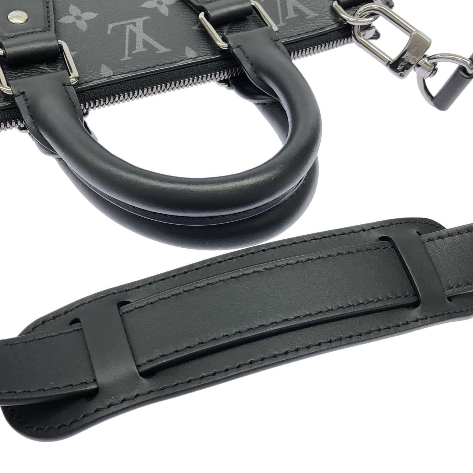 Louis Vuitton Black Coated Canvas Handbag (Pre-Owned)