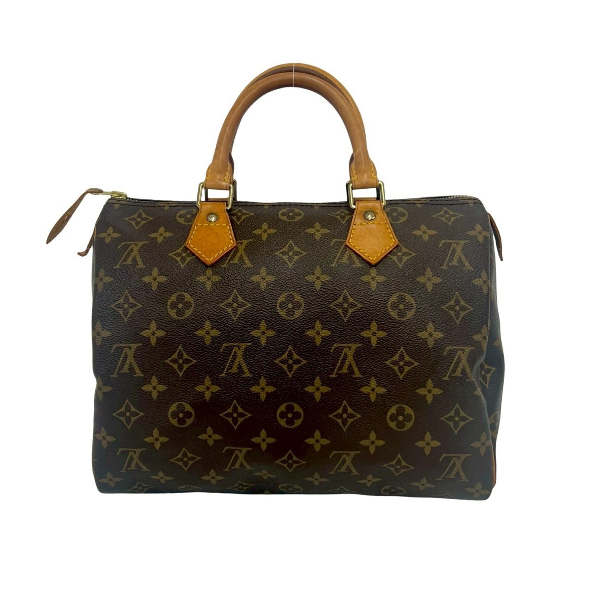 Louis Vuitton Brown Leather Pvc Boston Bag Handbag (Pre-Owned)