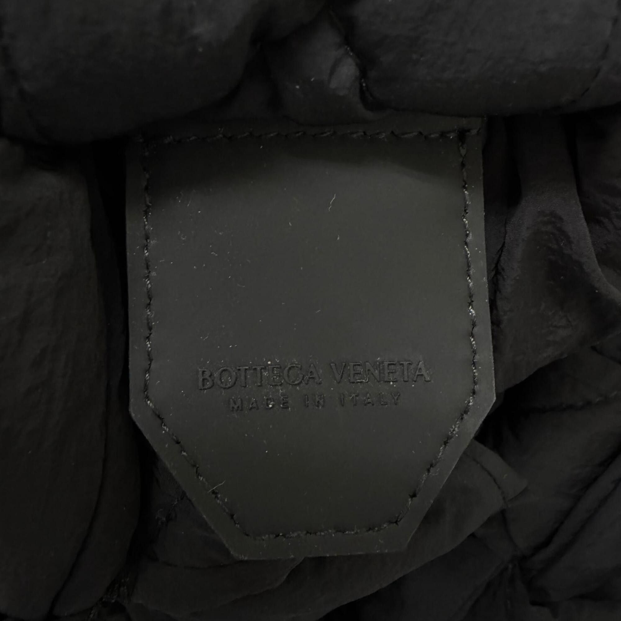 Bottega Veneta Black Nylon Shoulder Bag Sling Bag (Pre-Owned)
