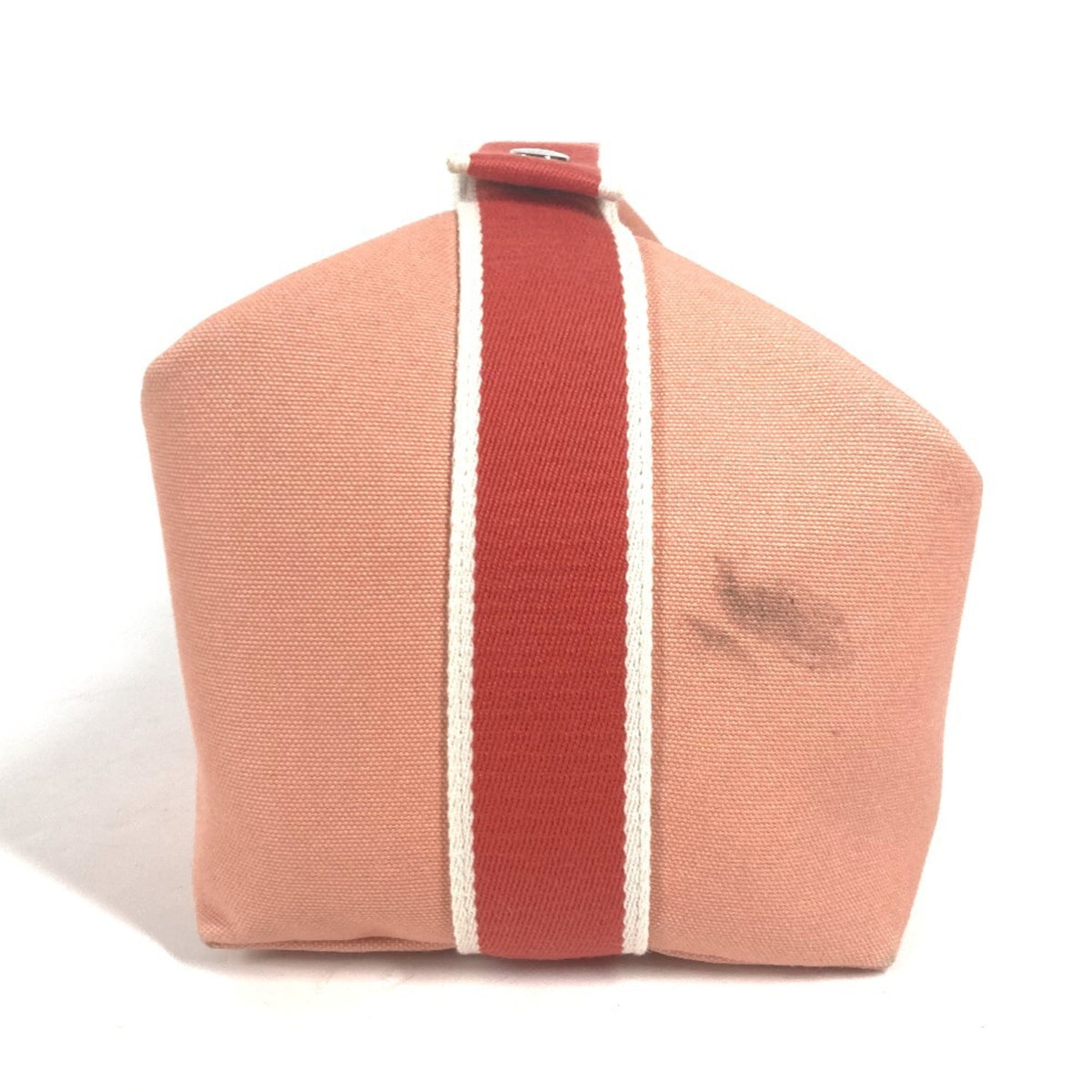 Hermes Pink Canvas Handbag Pouch Vanity Bag (Pre-Owned)