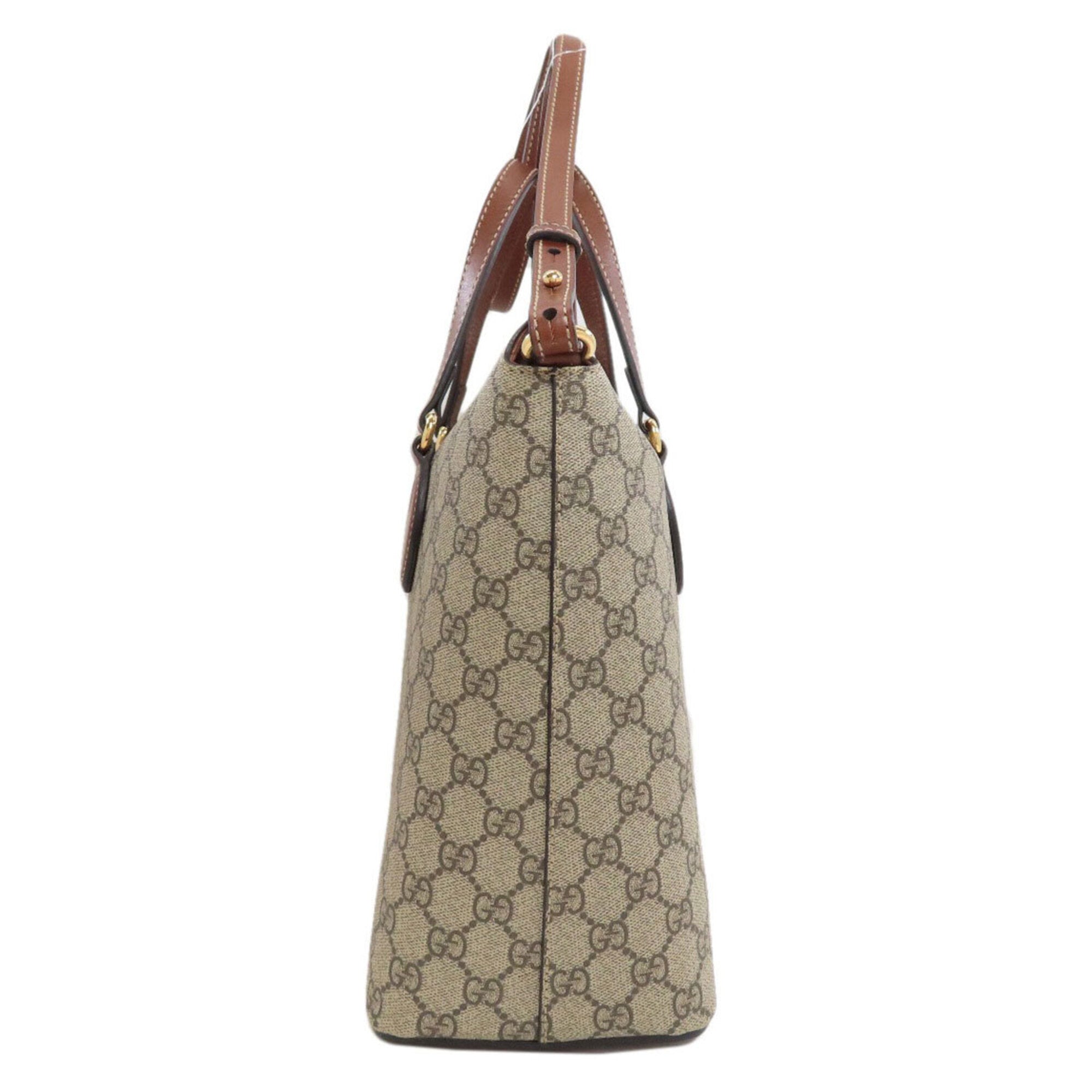 Gucci Brown Pvc Handbag (Pre-Owned)
