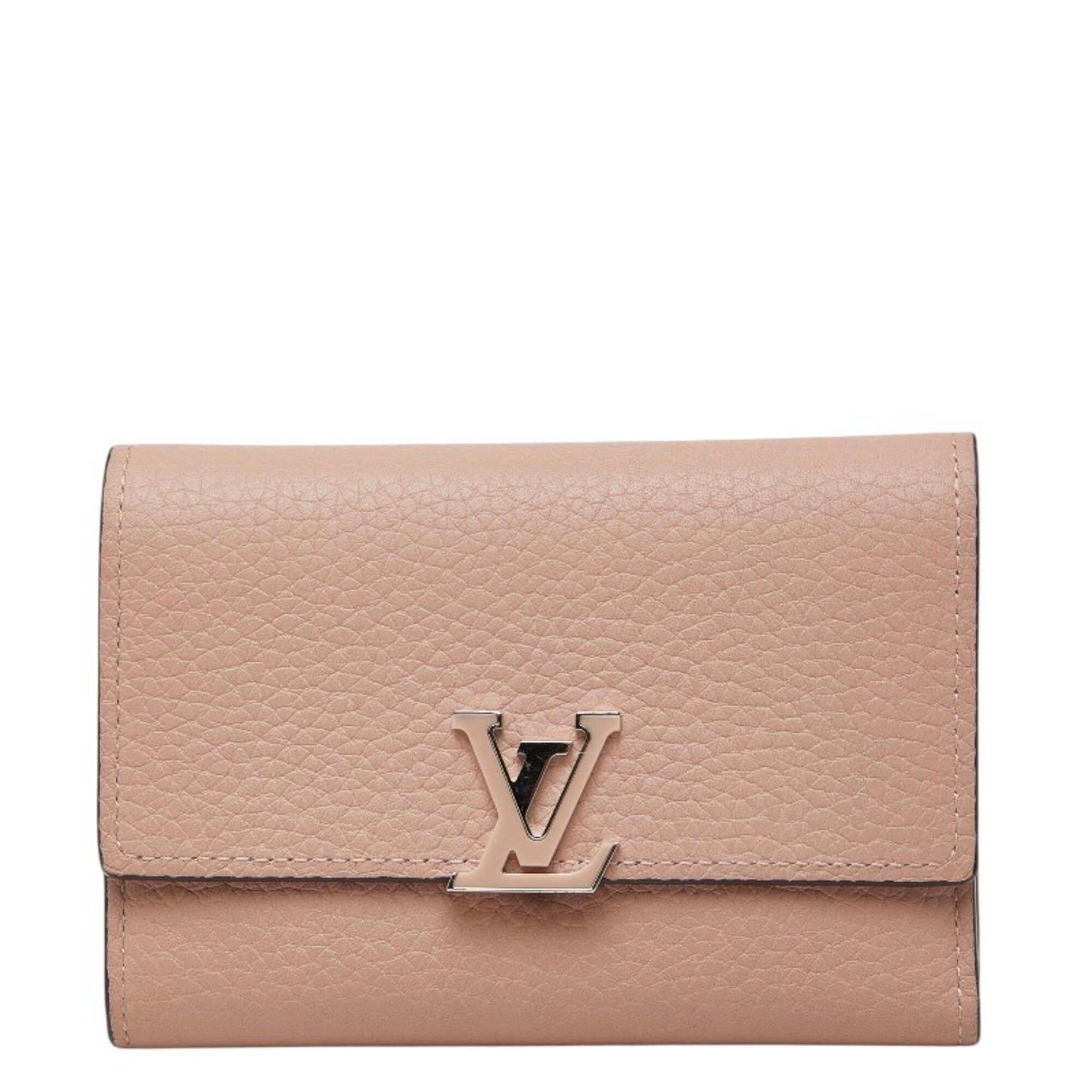 Louis Vuitton Magnolia Pink Leather Wallet (Tri-Fold) (Pre-Owned)
