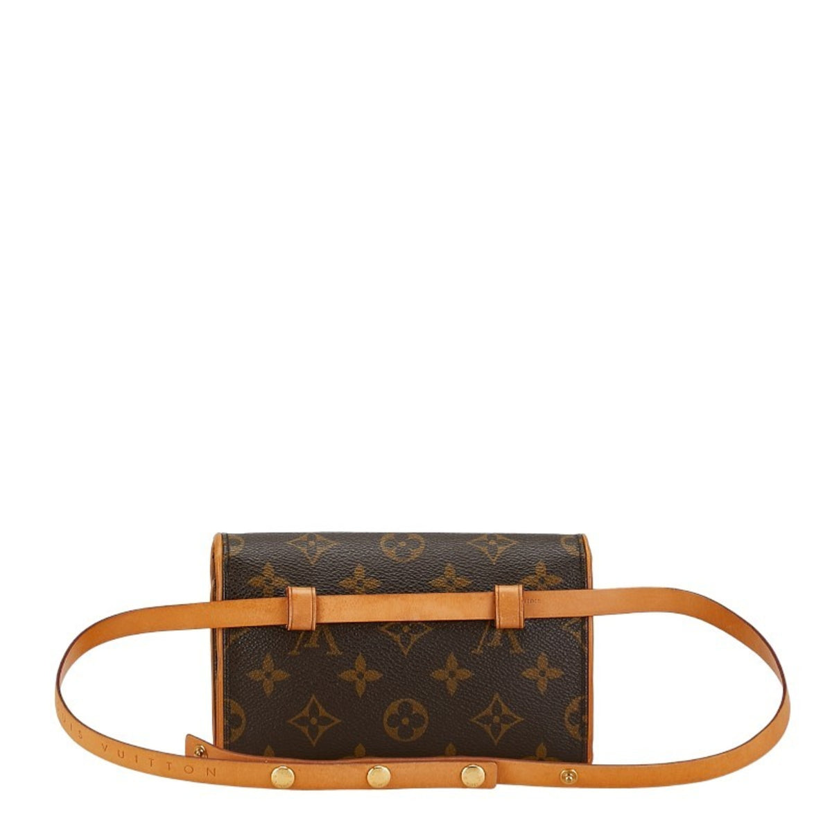 Louis Vuitton Monogram Brown Pvc Leather Pochette Sling Bag (Pre-Owned)