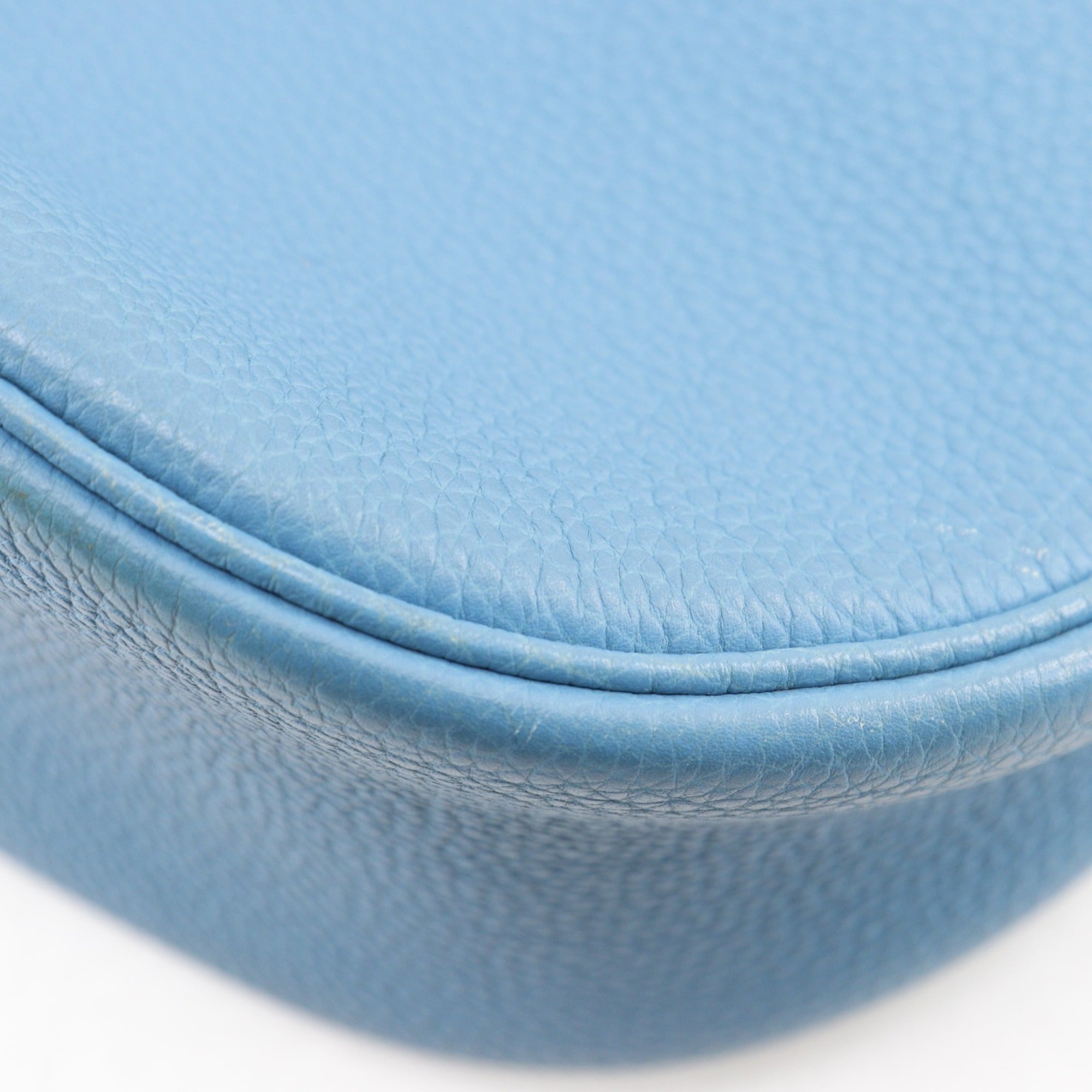 Hermes Blue Jean Togo Leather Shoulder Bag (Pre-Owned)