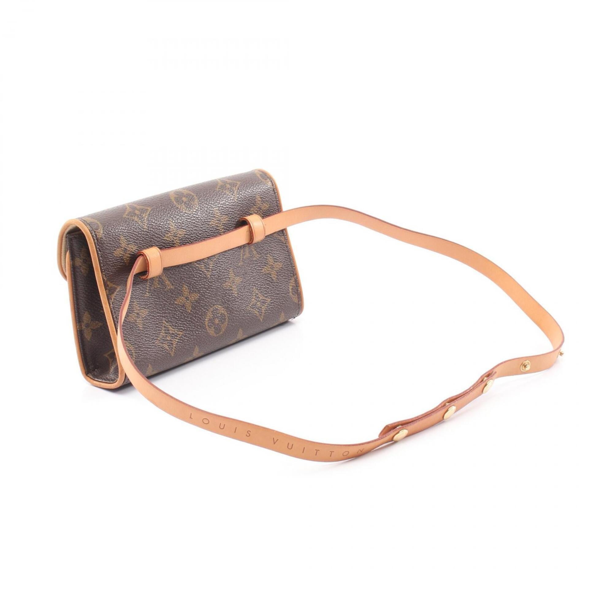 Louis Vuitton Brown Monogram Leather Fanny Pack Handbag (Pre-Owned)