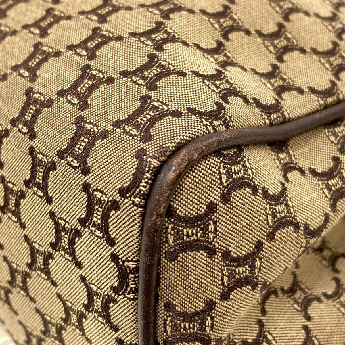 Celine Brown Canvas Handbag (Pre-Owned)
