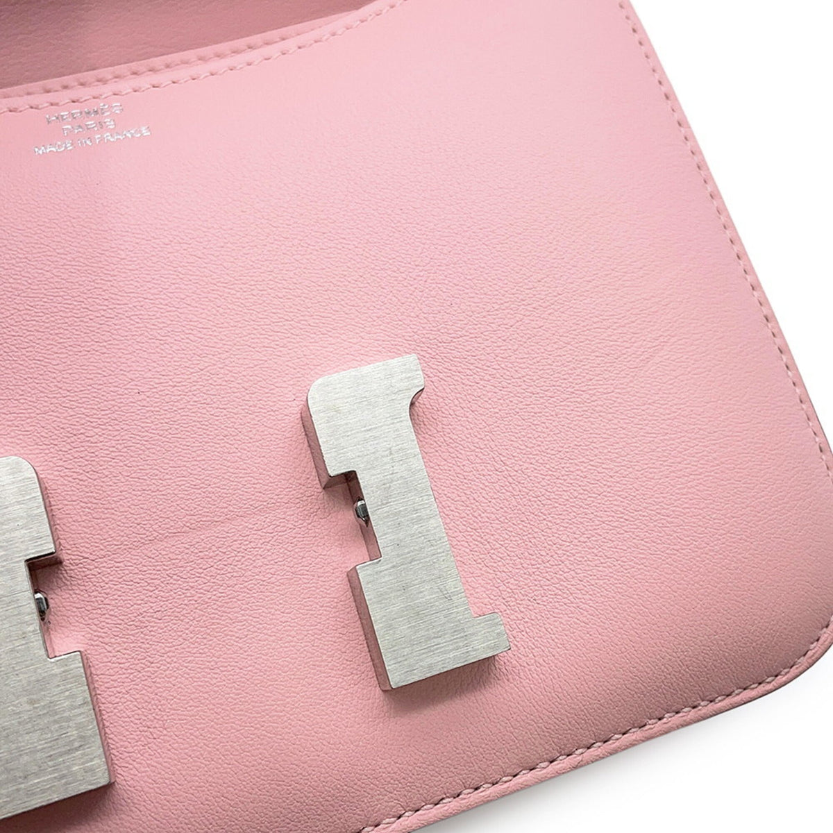 Hermes Constance Rose Sakura Swift Leather Handbag Shoulder Bag (Pre-Owned)