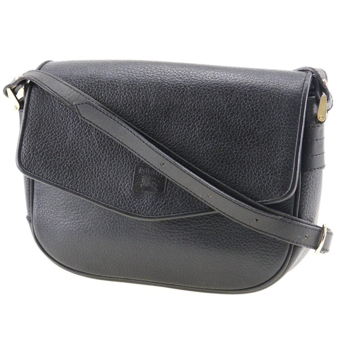 Burberry Black Leather Shoulder Bag (Pre-Owned)
