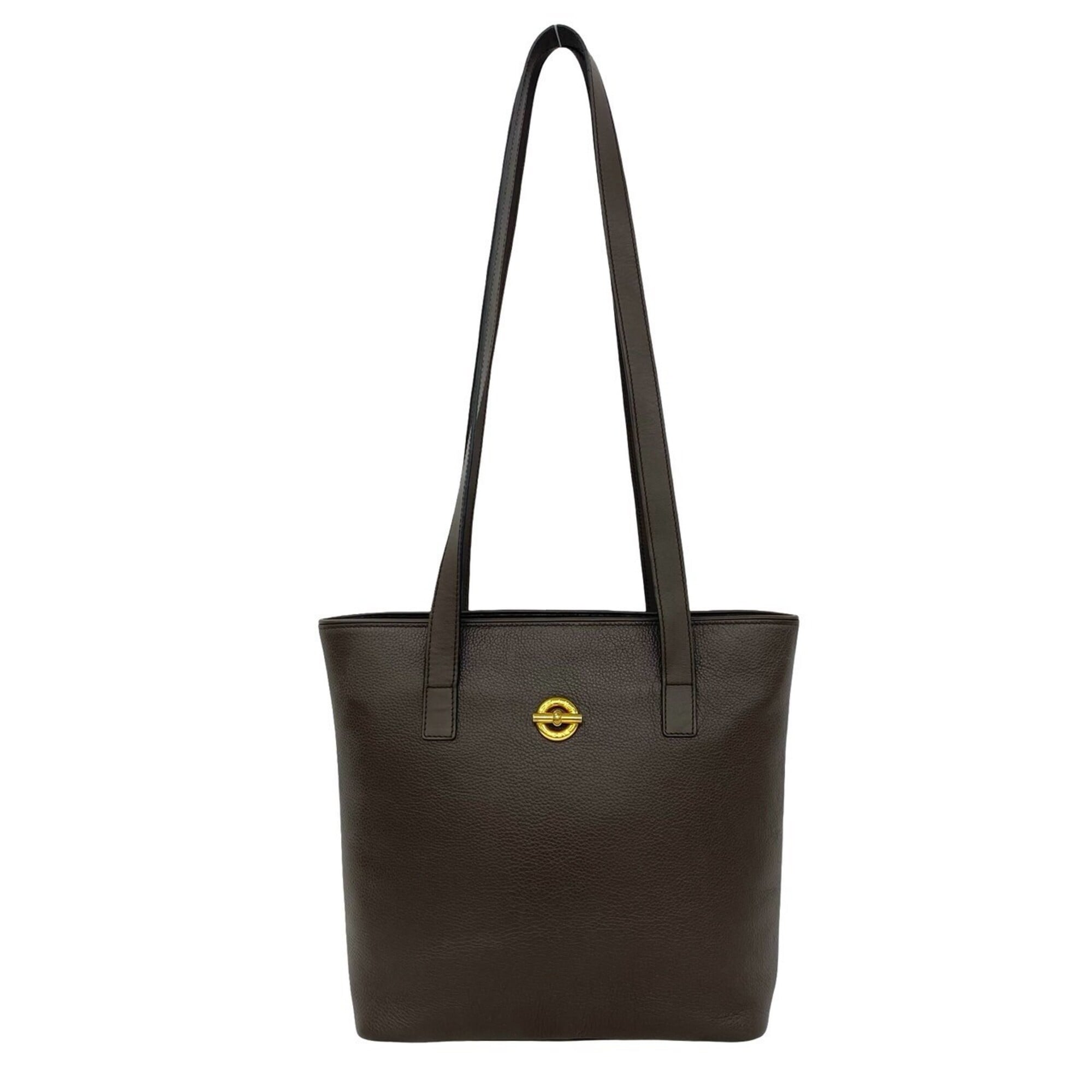 Celine Brown Leather Handbag Shoulder Bag Tote Bag (Pre-Owned)