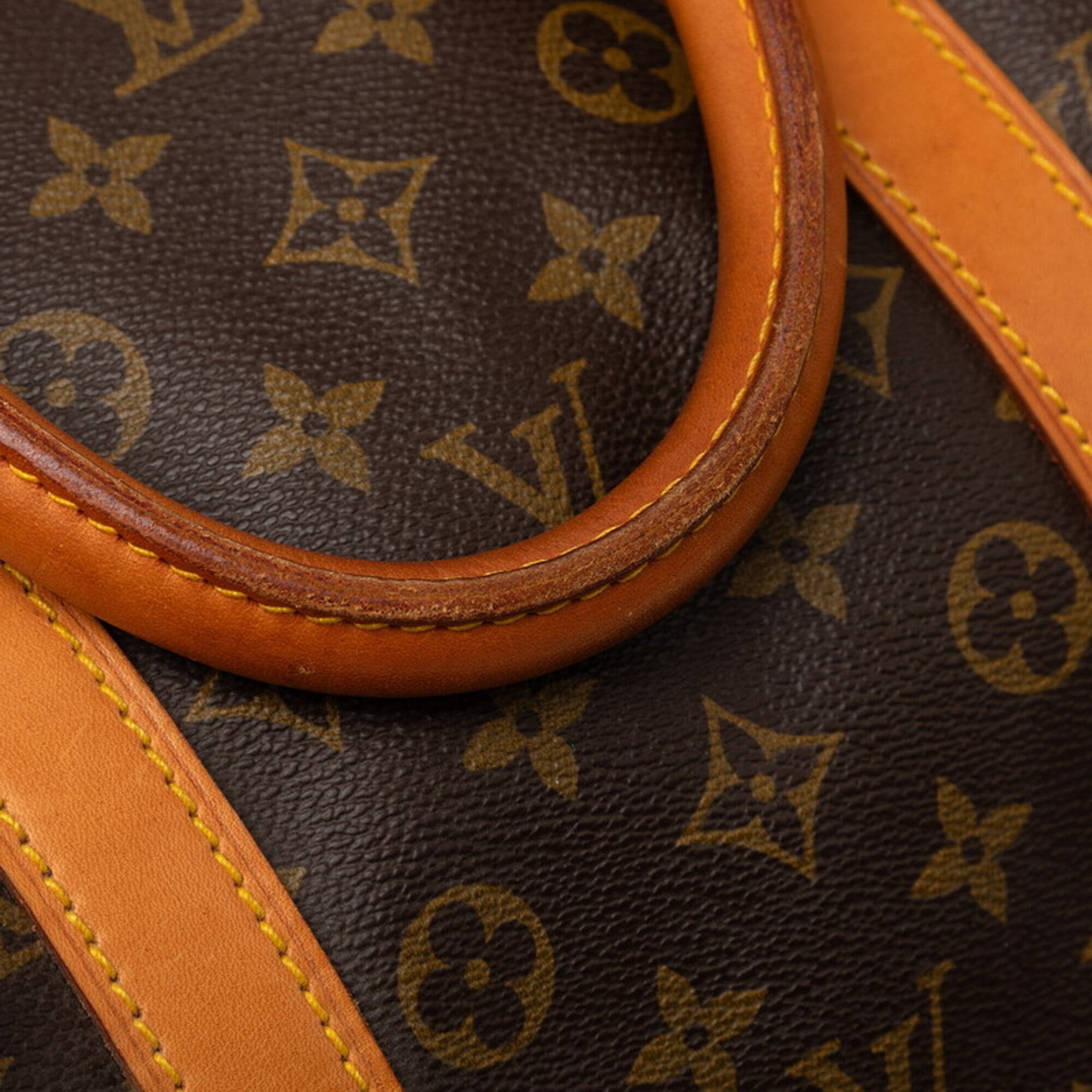 Louis Vuitton Brown Pvc Leather Boston Bag (Pre-Owned)