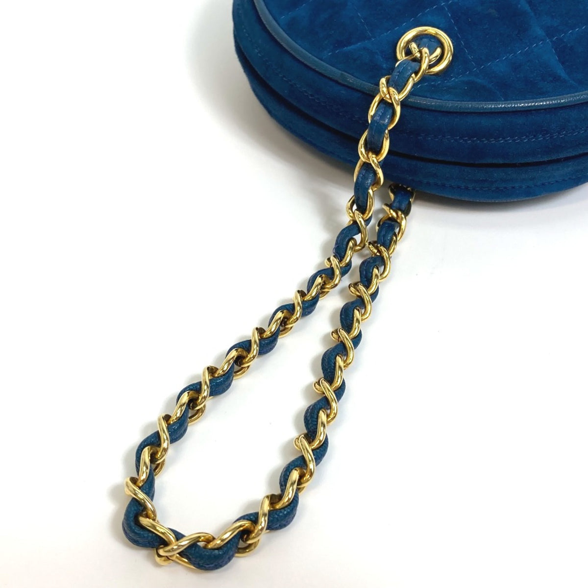 Chanel Blue Leather Handbag (Pre-Owned)