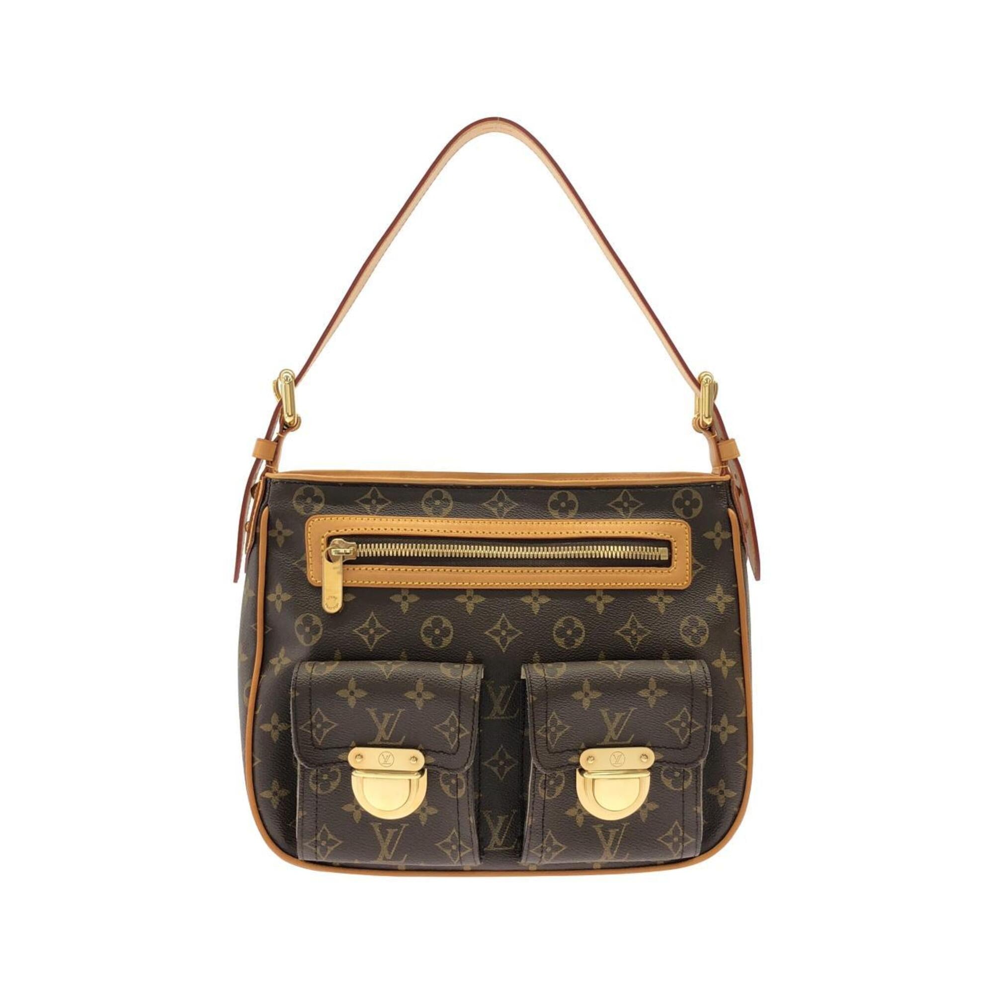 Louis Vuitton Marron Coated Canvas Shoulder Bag (Pre-Owned)