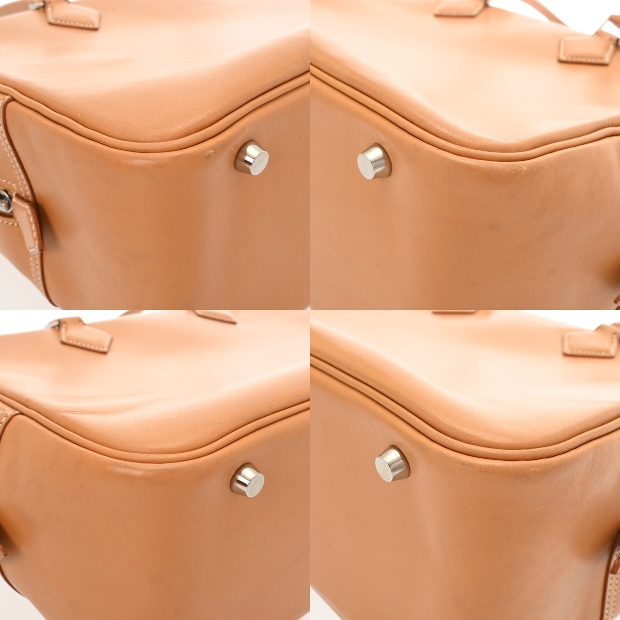 Hermes Natural Vache Leather Handbag (Pre-Owned)