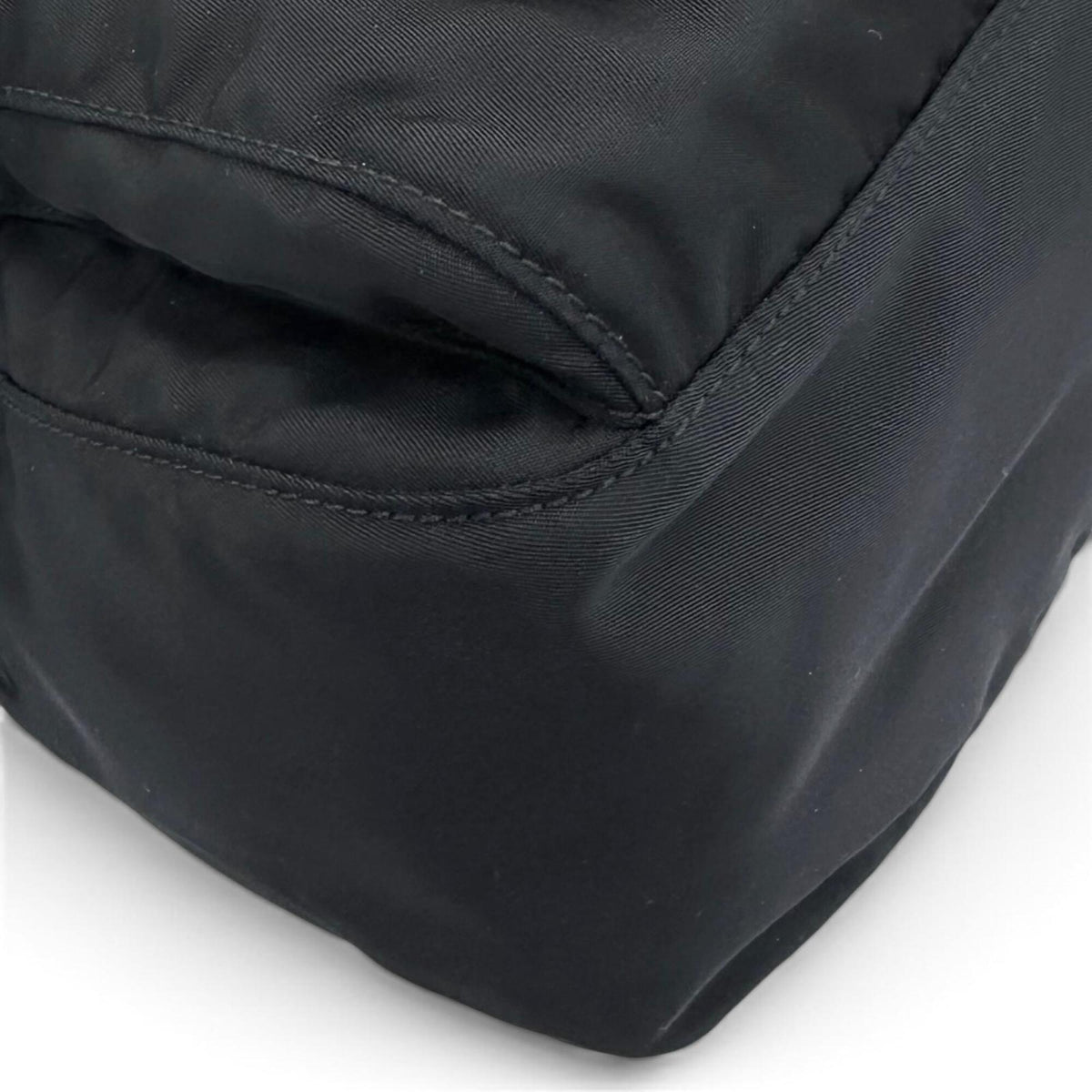 Prada Black Nylon Leather Shoulder Bag (Pre-Owned)