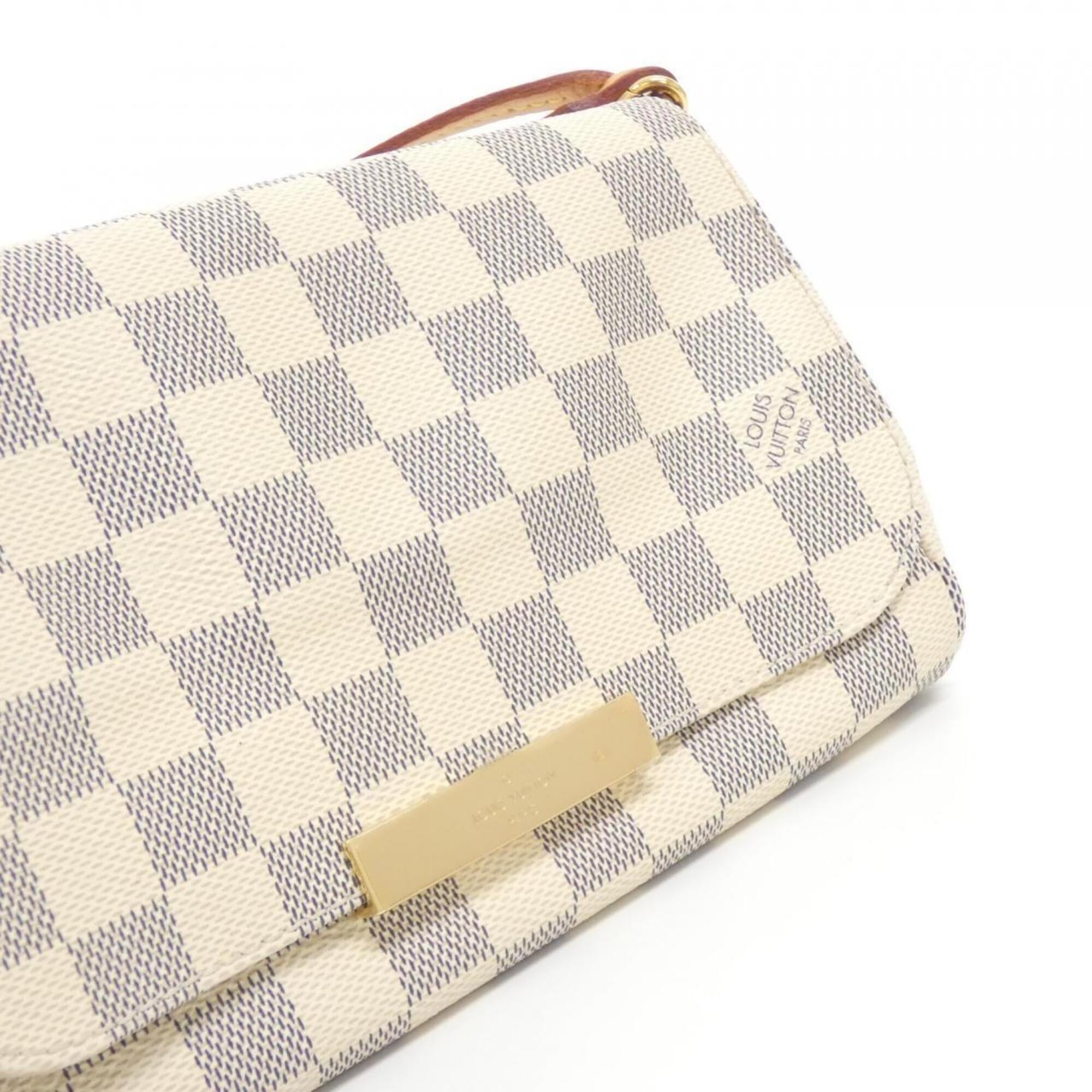 Louis Vuitton Azur Coated Canvas Shoulder Bag (Pre-Owned)