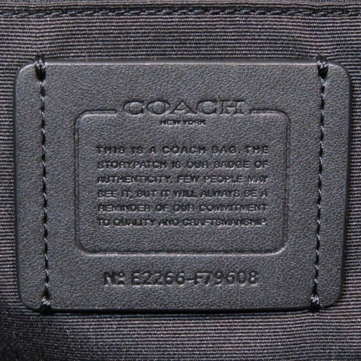 Coach Black Leather Tote Bag (Pre-Owned)
