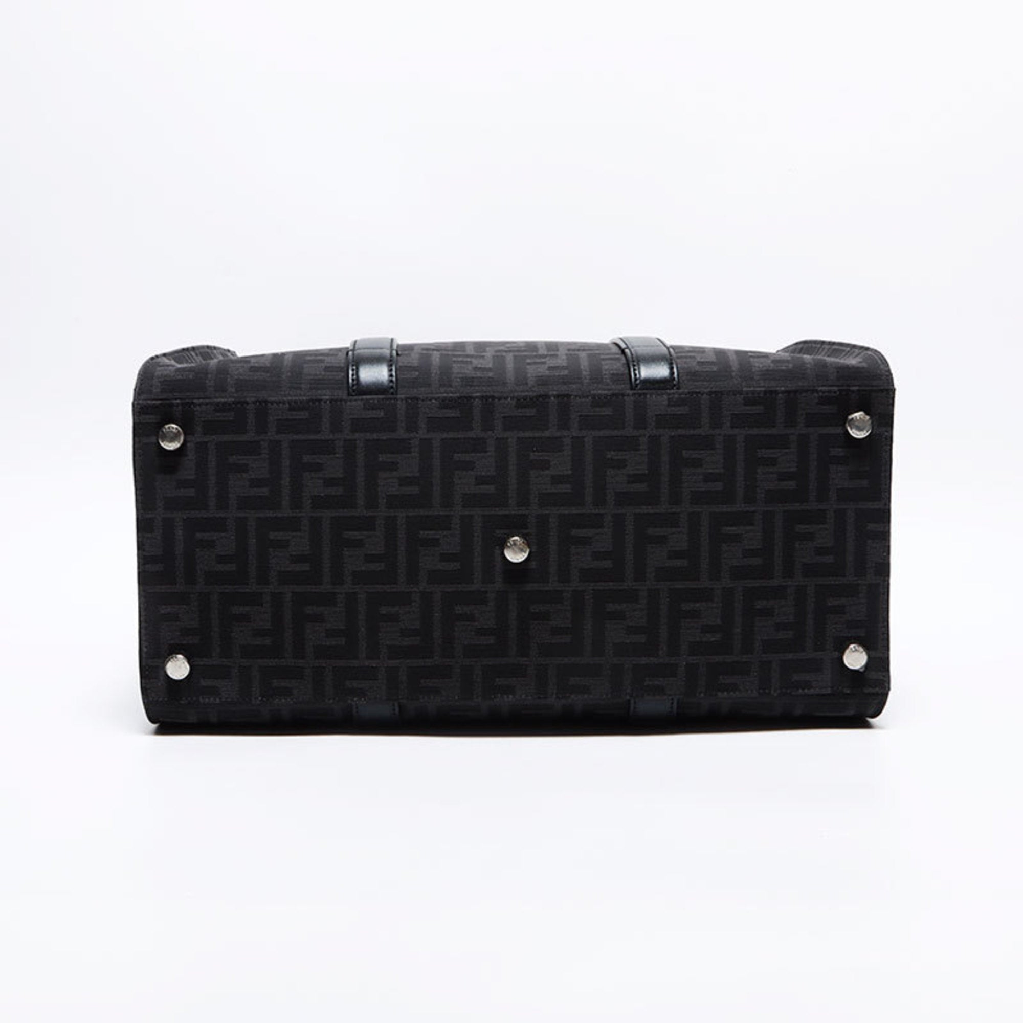 Fendi Black Leather Tote Bag (Pre-Owned)
