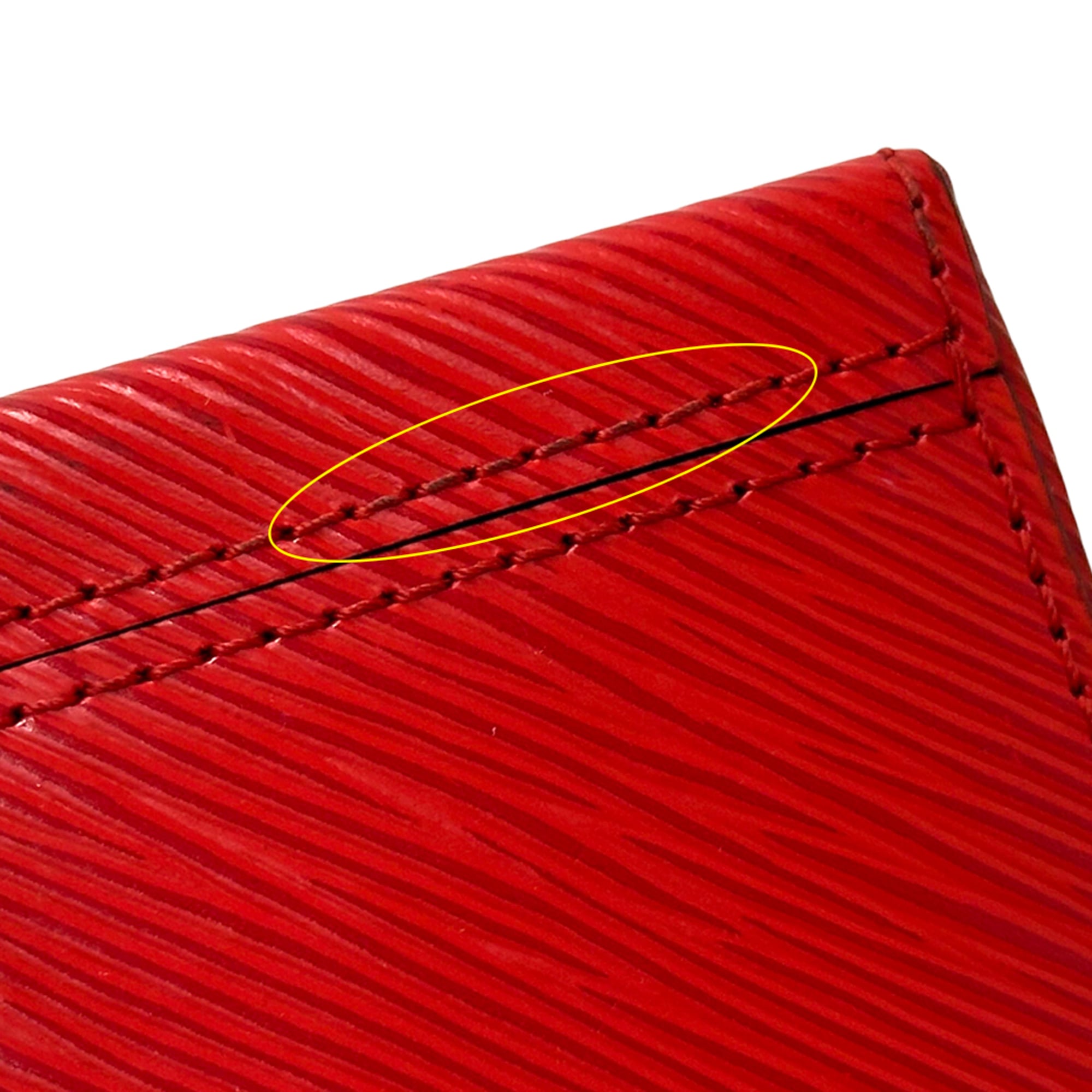 Louis Vuitton Coquelicots Red Color Epi Leather Handbag Shoulder Bag (Pre-Owned)