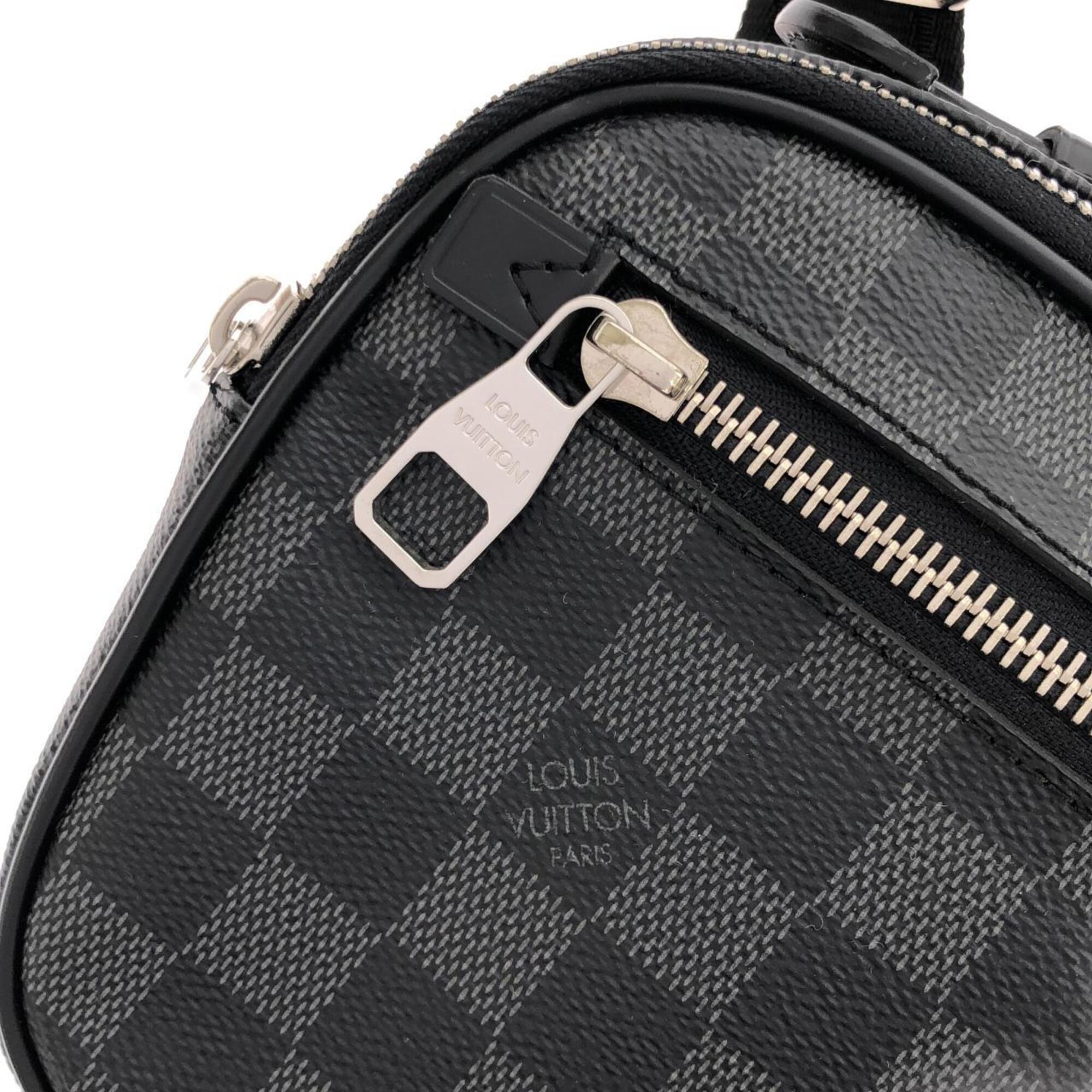 Louis Vuitton Graphite Coated Canvas Shoulder Bag (Pre-Owned)