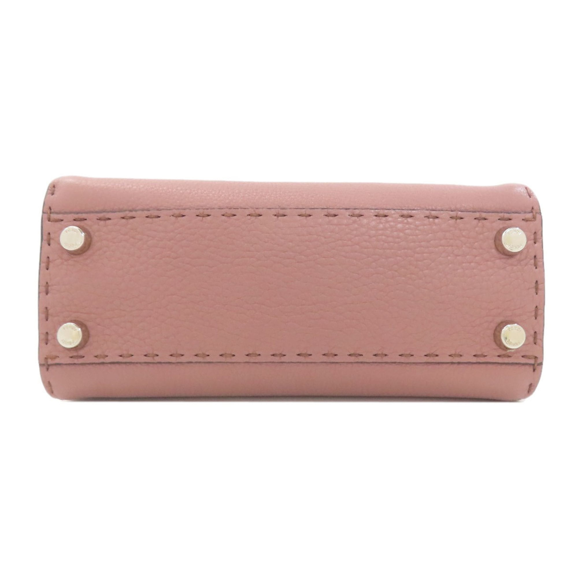 Fendi Pink Leather Handbag (Pre-Owned)