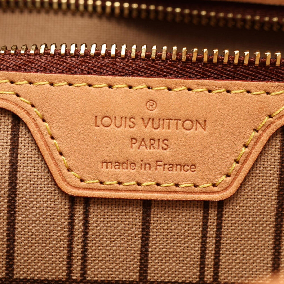 Louis Vuitton Brown Monogram Handbag Pouch Tote Bag (Pre-Owned)