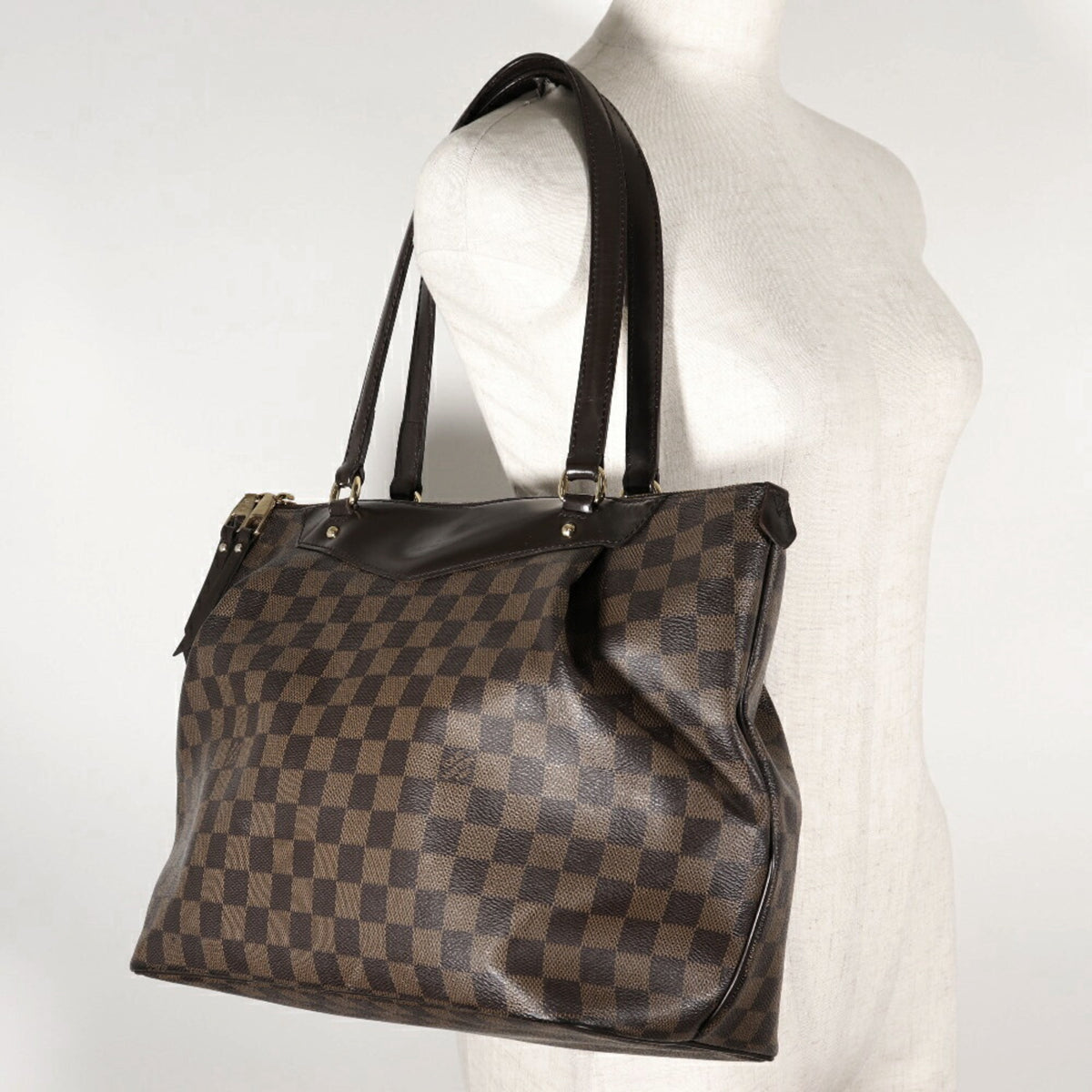Louis Vuitton Damier Brown Damier Canvas Shoulder Bag (Pre-Owned)