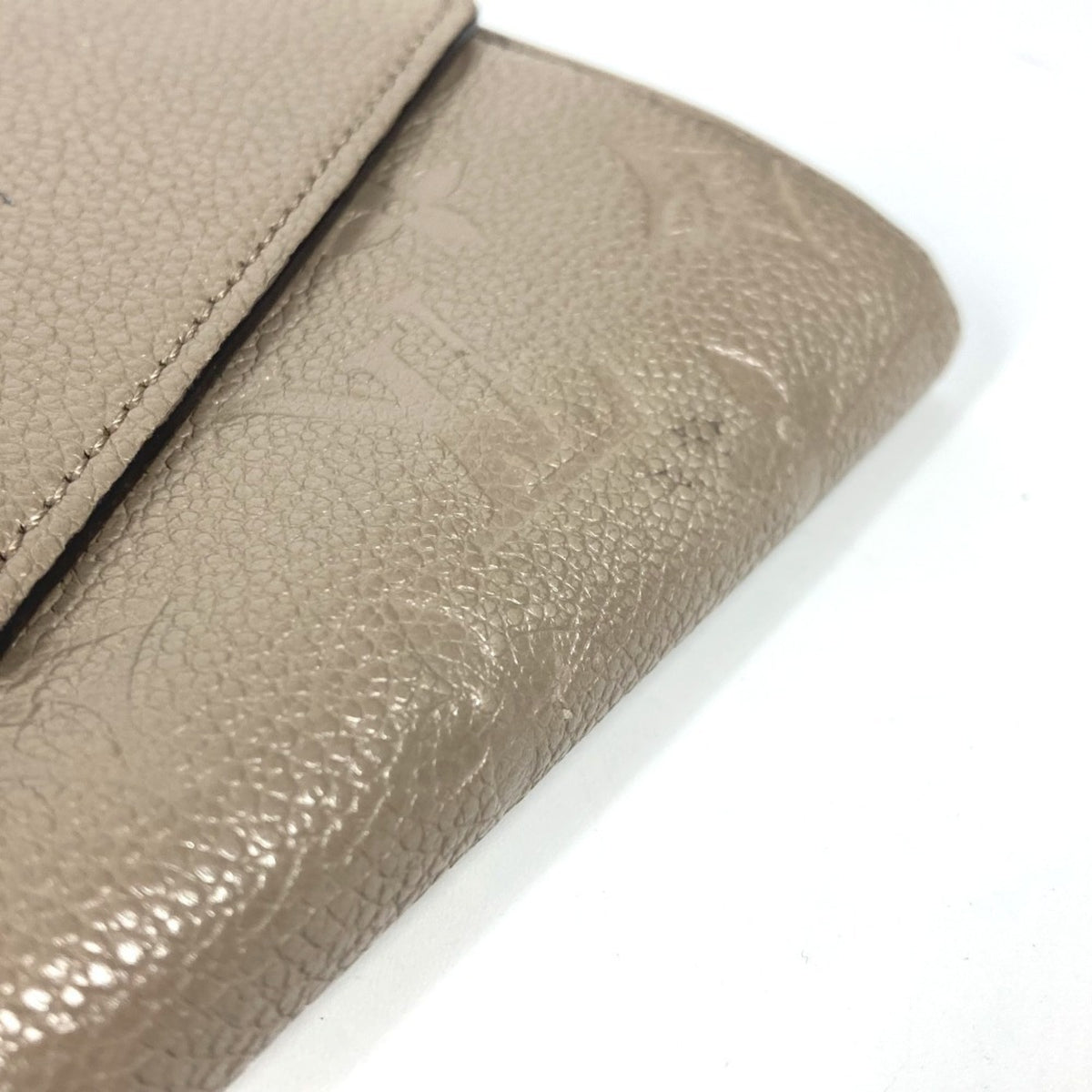 Louis Vuitton Beige Tourterelle Monogram Empreinte Long Wallet (Bi-Fold) (Pre-Owned)