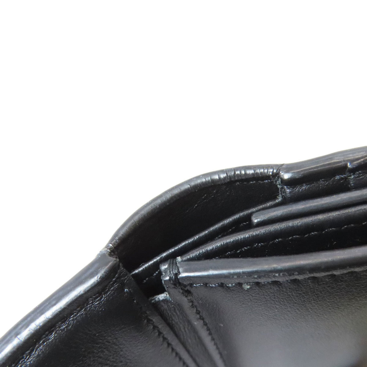 Celine Black Leather Wallet (Tri-Fold) (Pre-Owned)