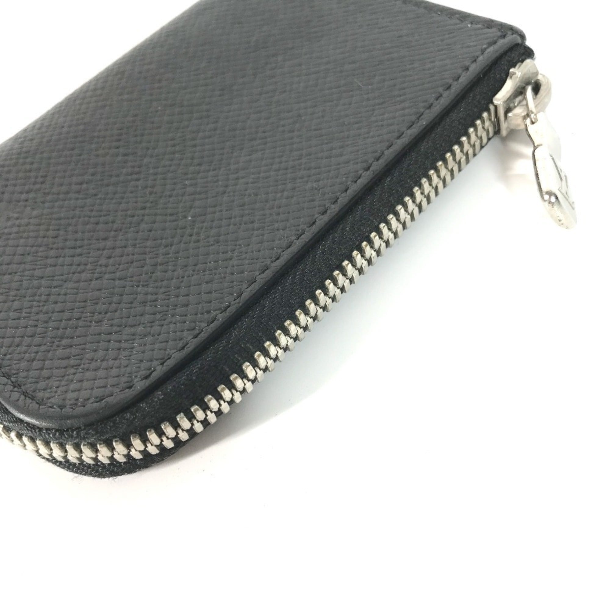 Louis Vuitton Taiga Ardoise Black Taiga Leather Coin Purse/Coin Case (Pre-Owned)