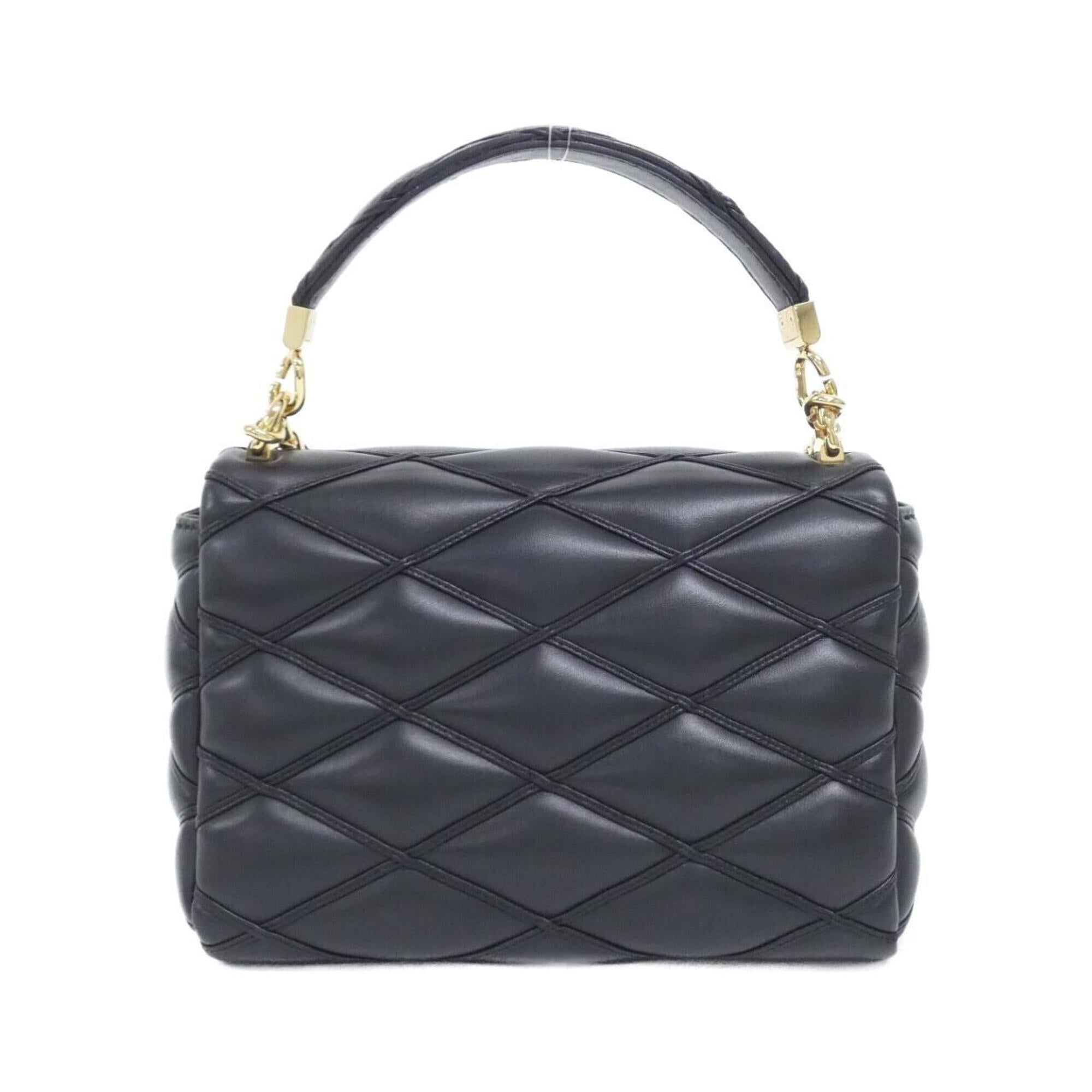 Louis Vuitton Black Leather Shoulder Bag (Pre-Owned)