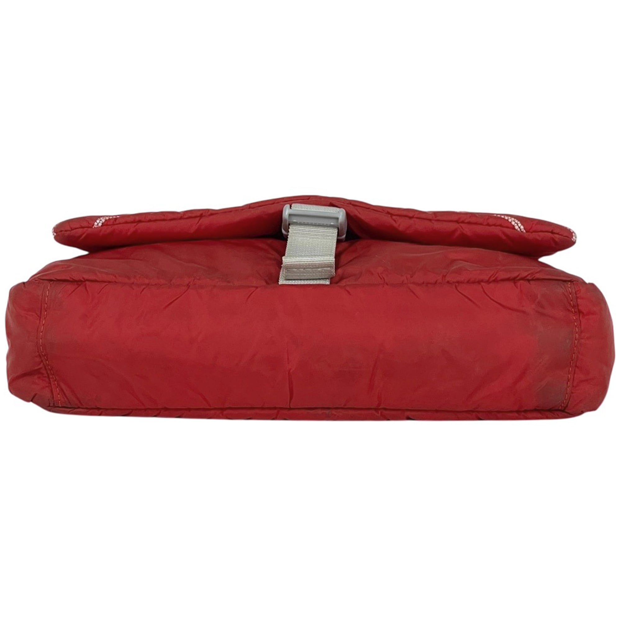 Chanel Red Color Nylon Shoulder Bag (Pre-Owned)