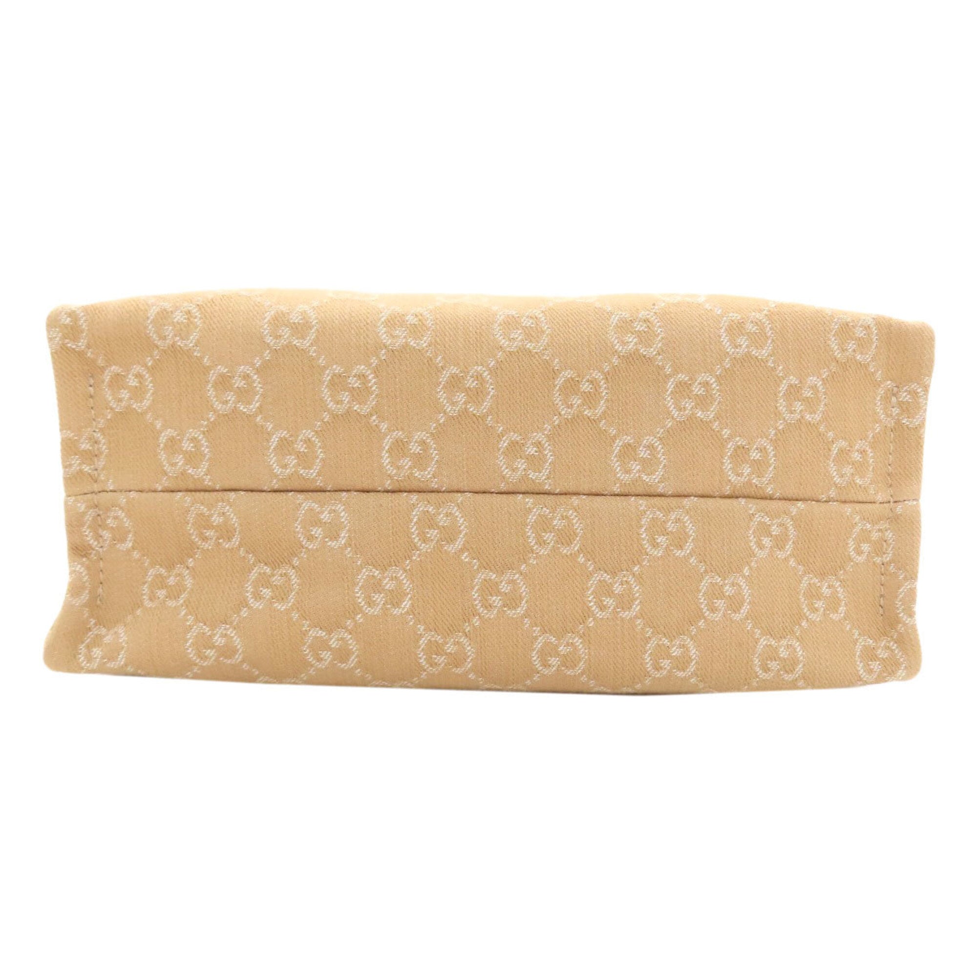 Gucci Beige Canvas Handbag (Pre-Owned)