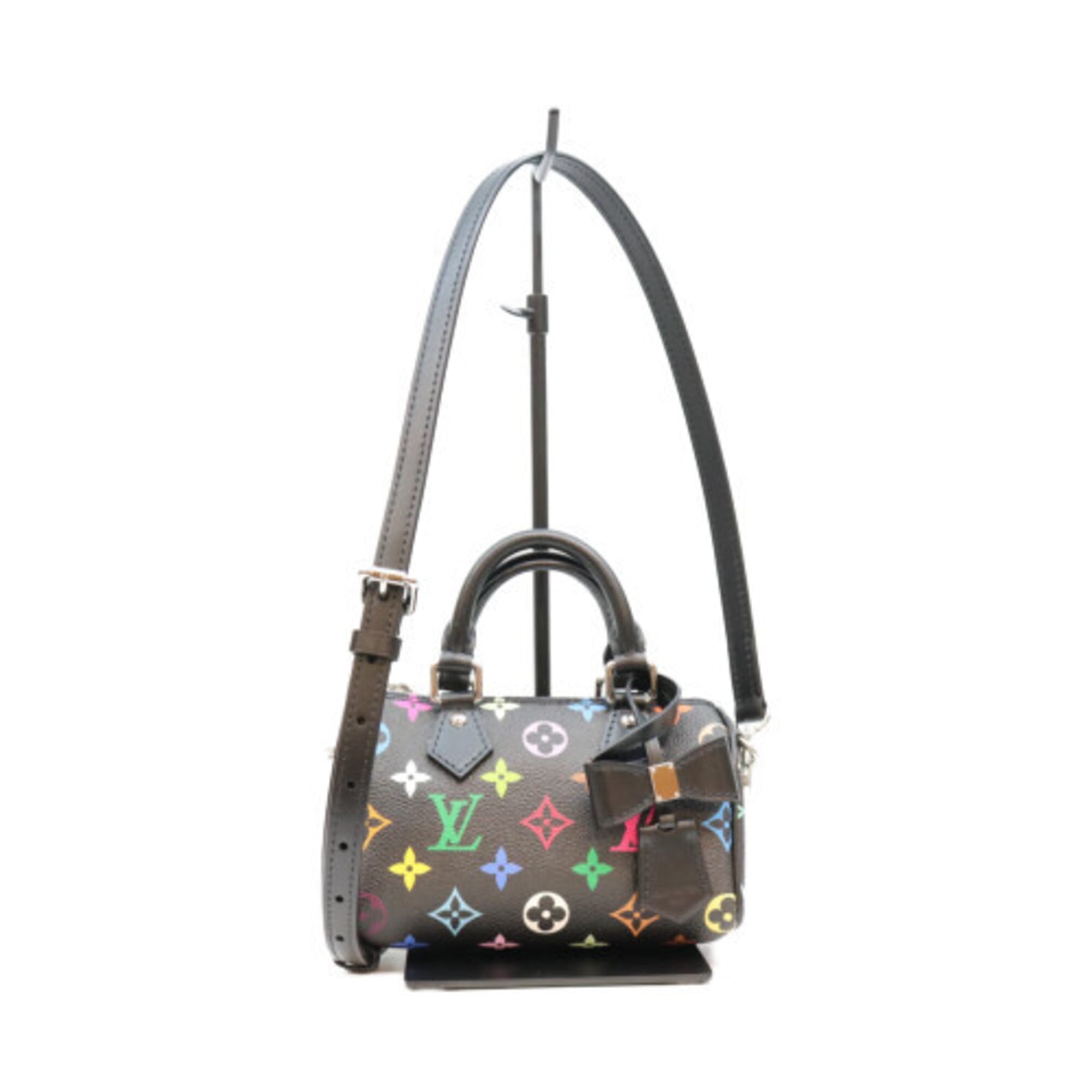 Louis Vuitton Black Monogram Multicolore Boston Bag (Pre-Owned)
