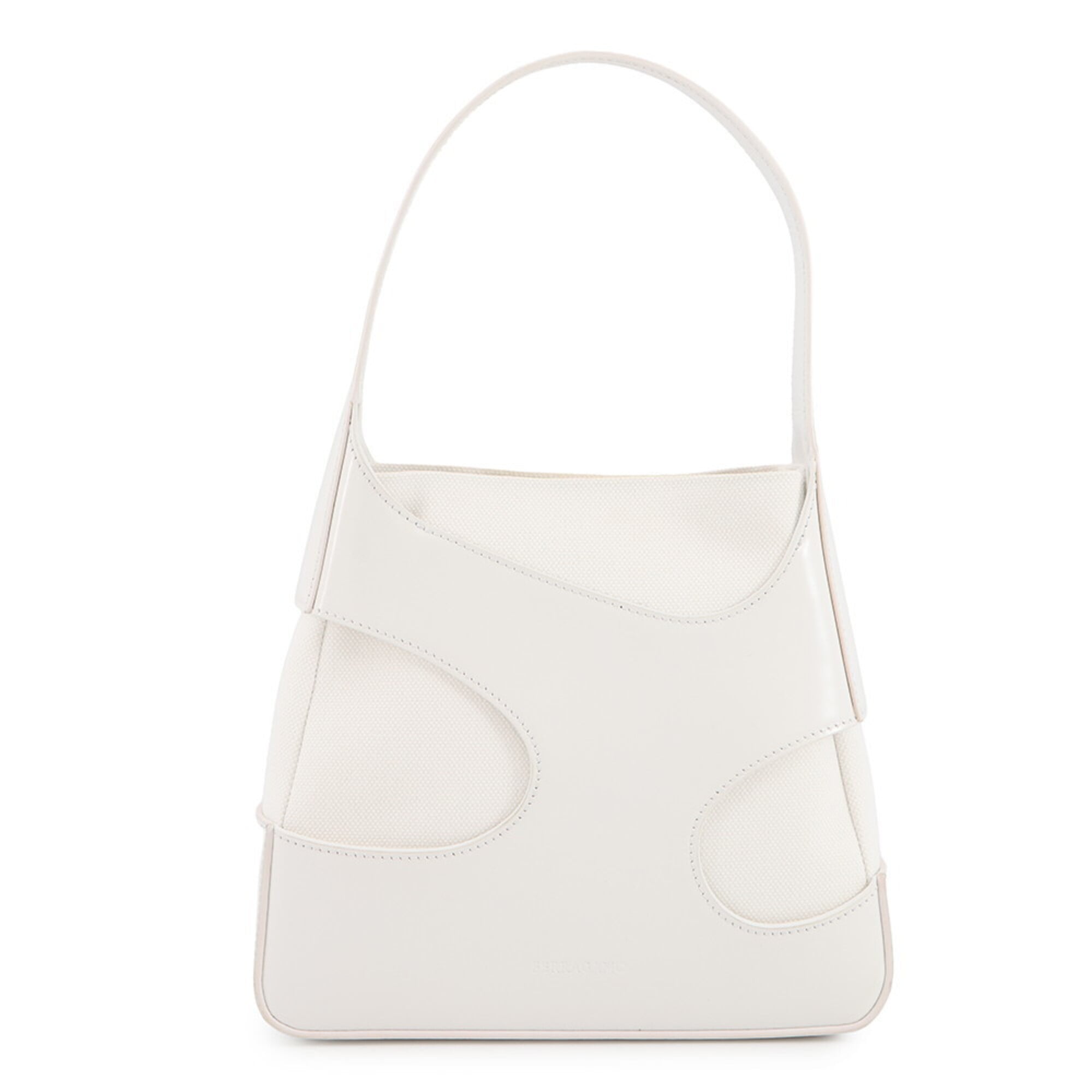 Salvatore Ferragamo White Canvas Handbag (Pre-Owned)