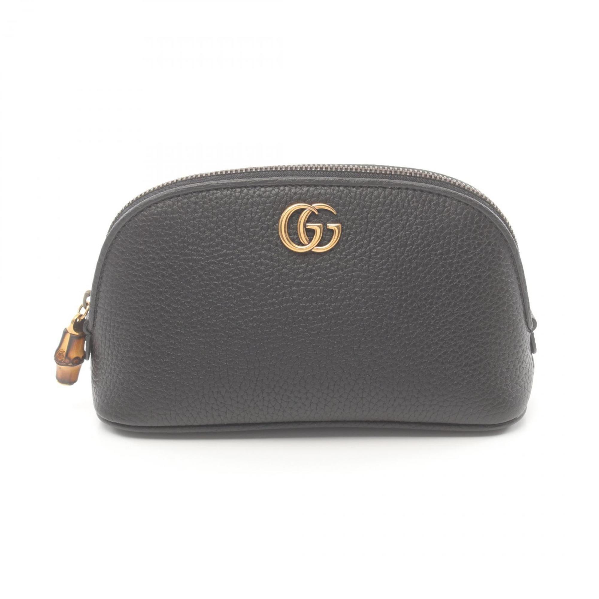 Gucci Black Leather Pouch (Pre-Owned)