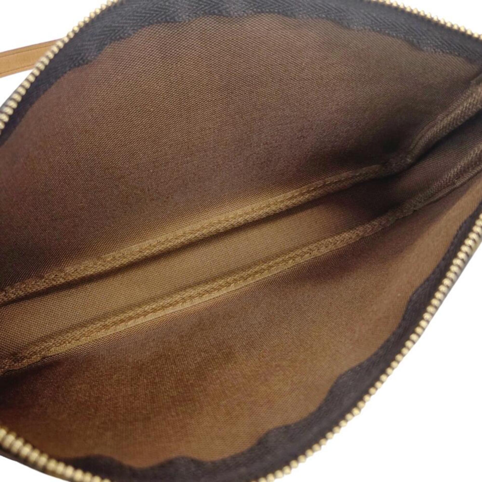 Louis Vuitton Brown Monogram Handbag Pochette Pouch (Pre-Owned)