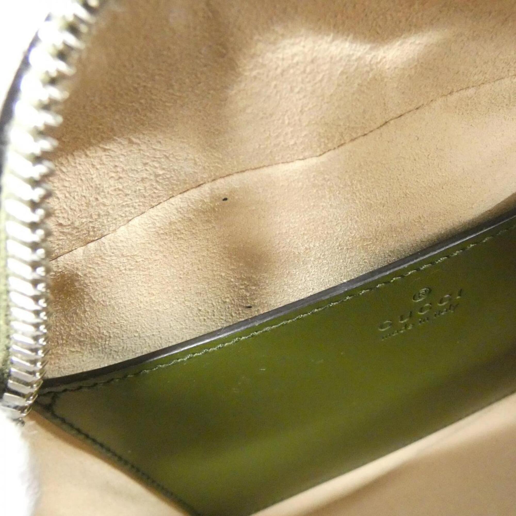 Gucci Green Leather Shoulder Bag (Pre-Owned)